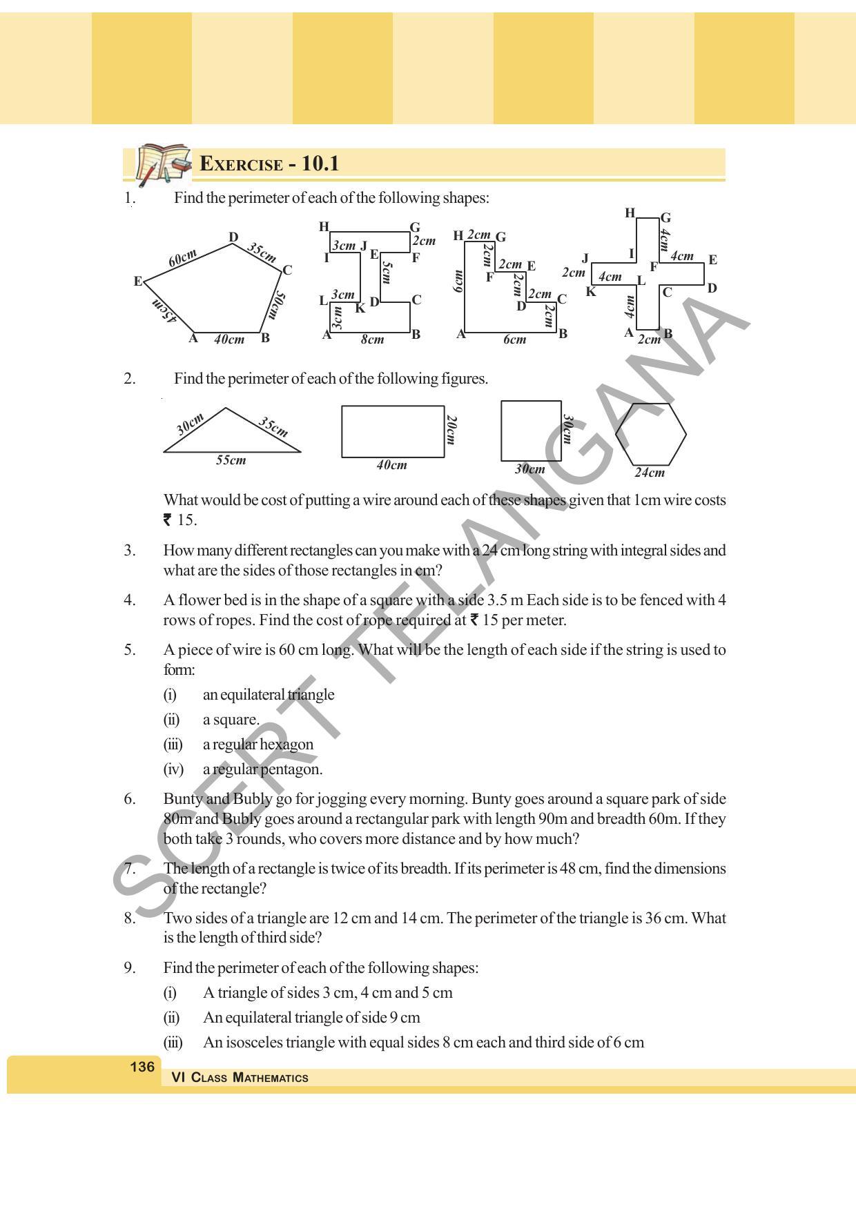 TS SCERT Class 6 Maths (English Medium) Text Book - Page 144