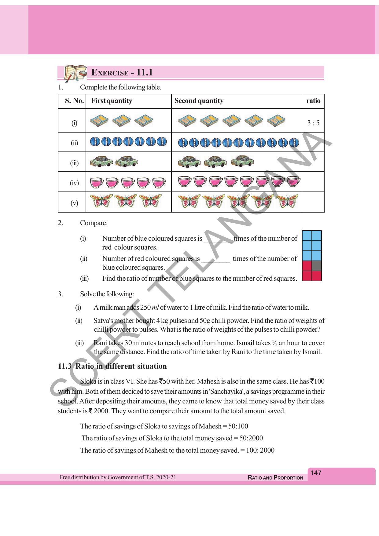 TS SCERT Class 6 Maths (English Medium) Text Book - Page 155