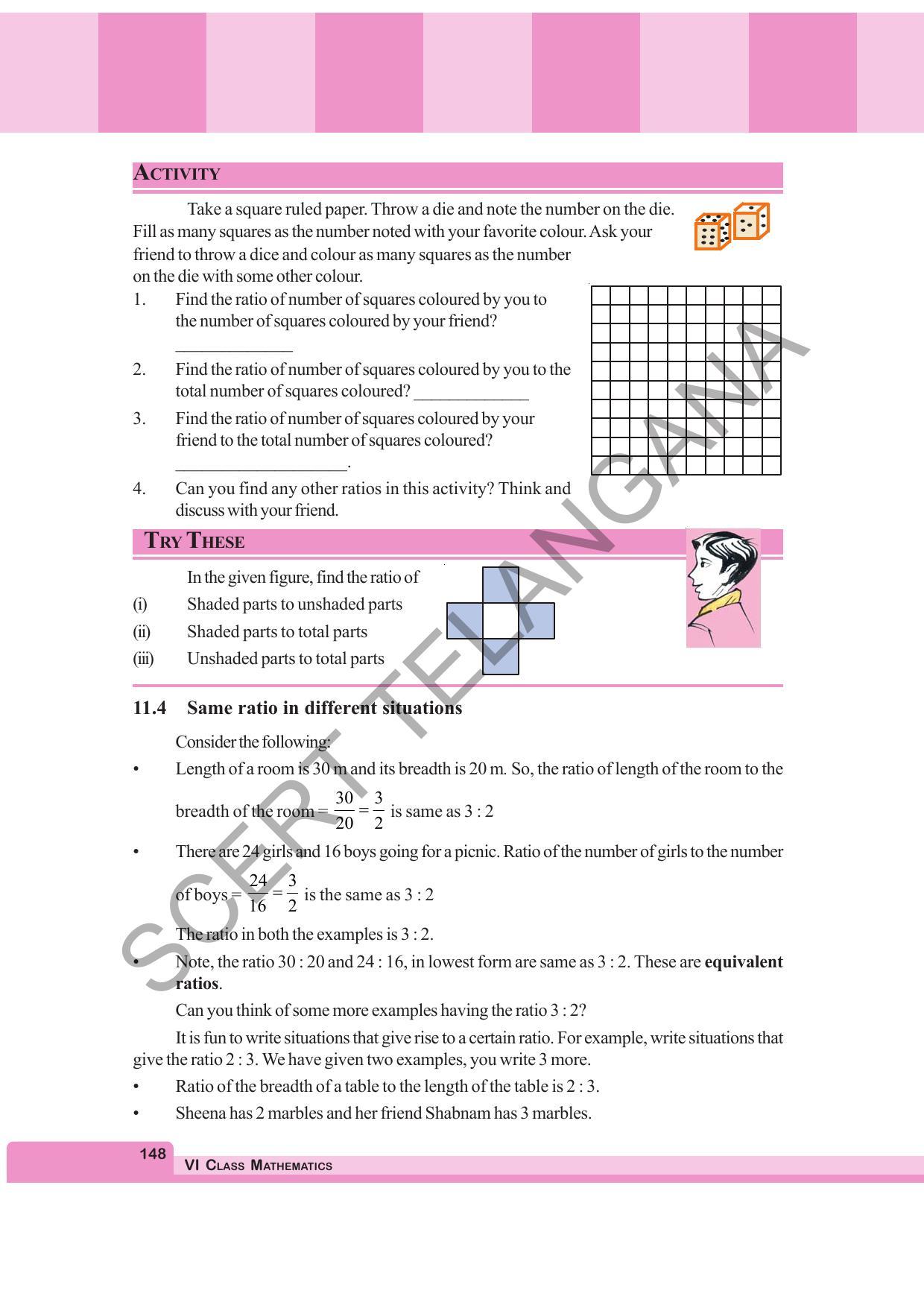 TS SCERT Class 6 Maths (English Medium) Text Book - Page 156