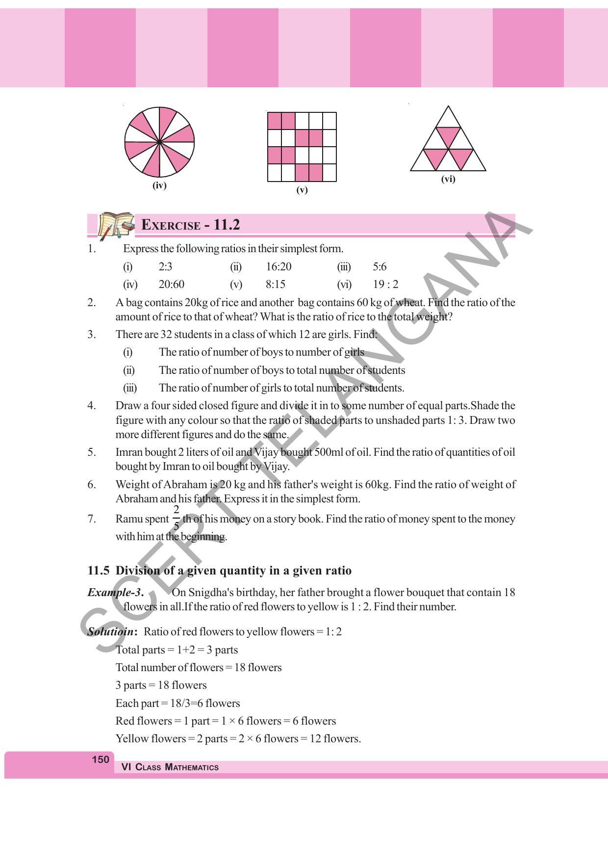 TS SCERT Class 6 Maths (English Medium) Text Book - Page 158