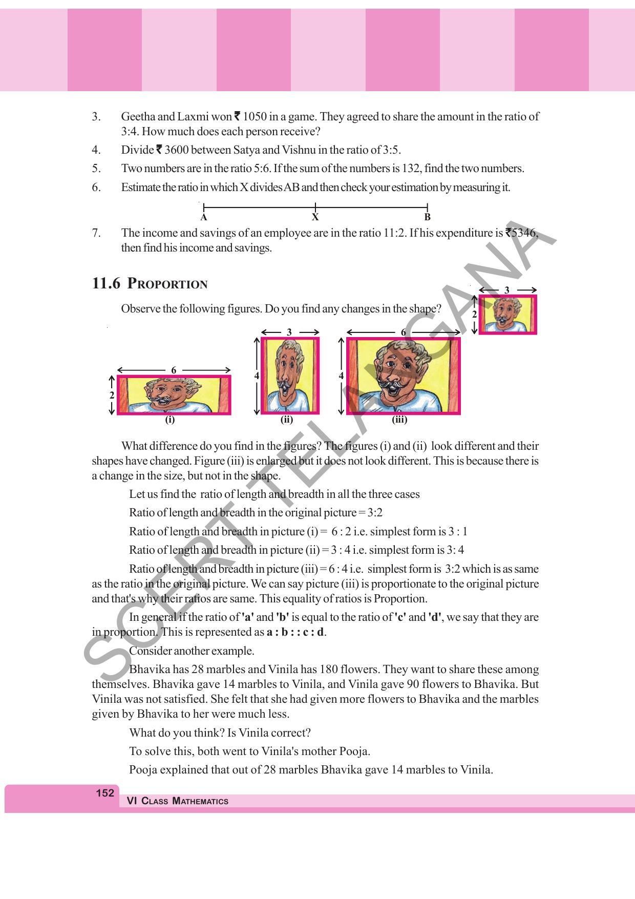 TS SCERT Class 6 Maths (English Medium) Text Book - Page 160