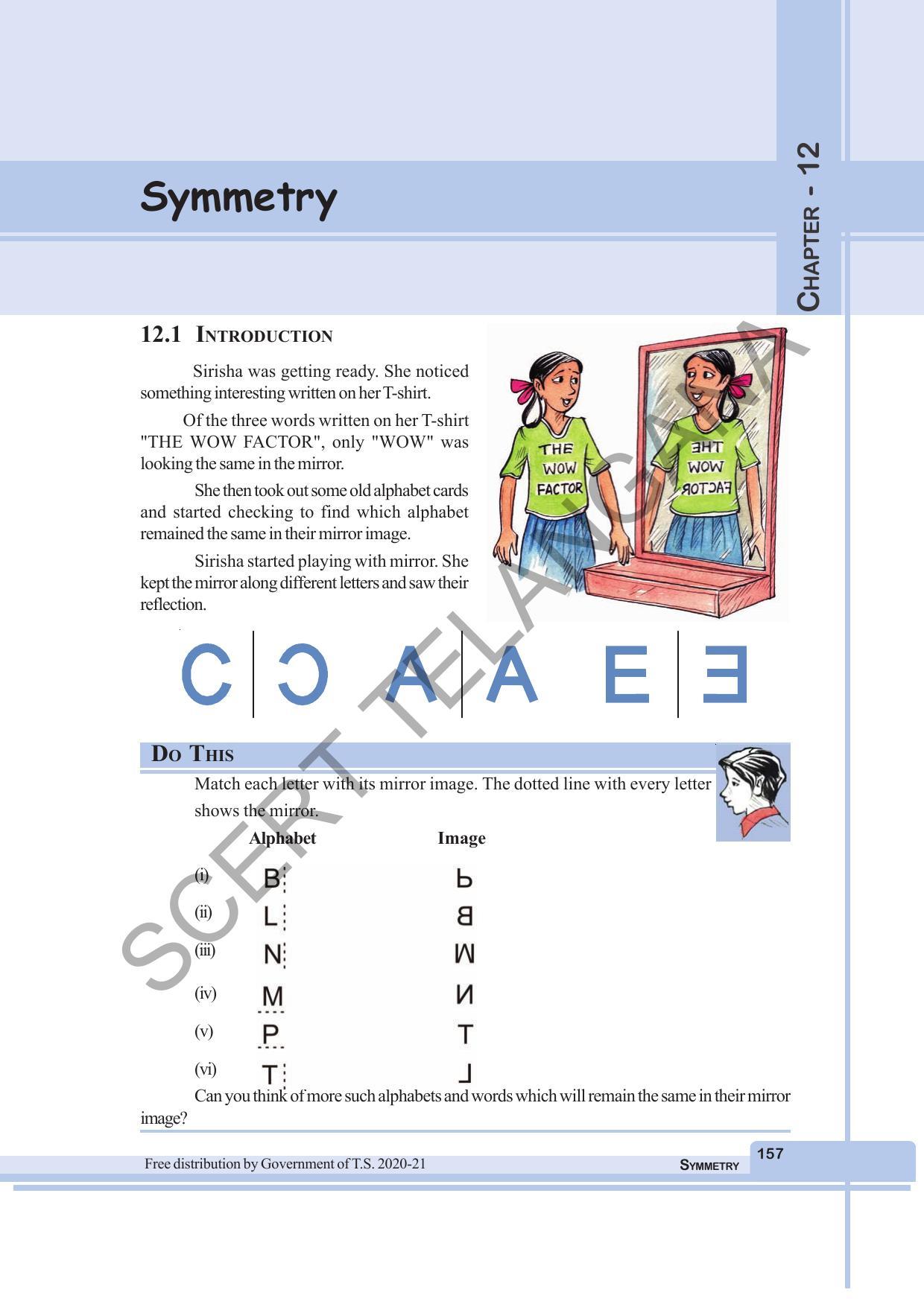TS SCERT Class 6 Maths (English Medium) Text Book - Page 165