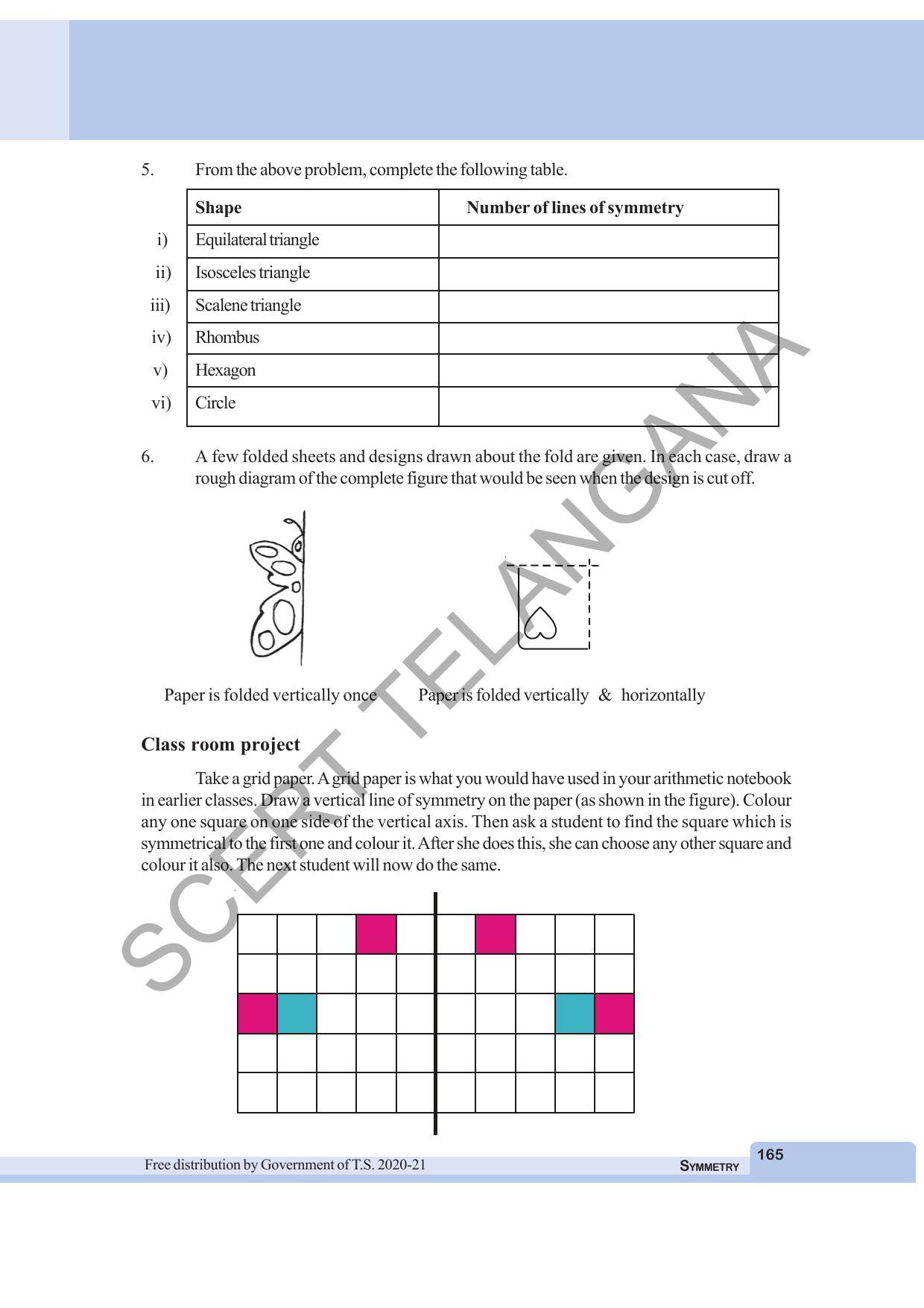 TS SCERT Class 6 Maths (English Medium) Text Book - Page 173