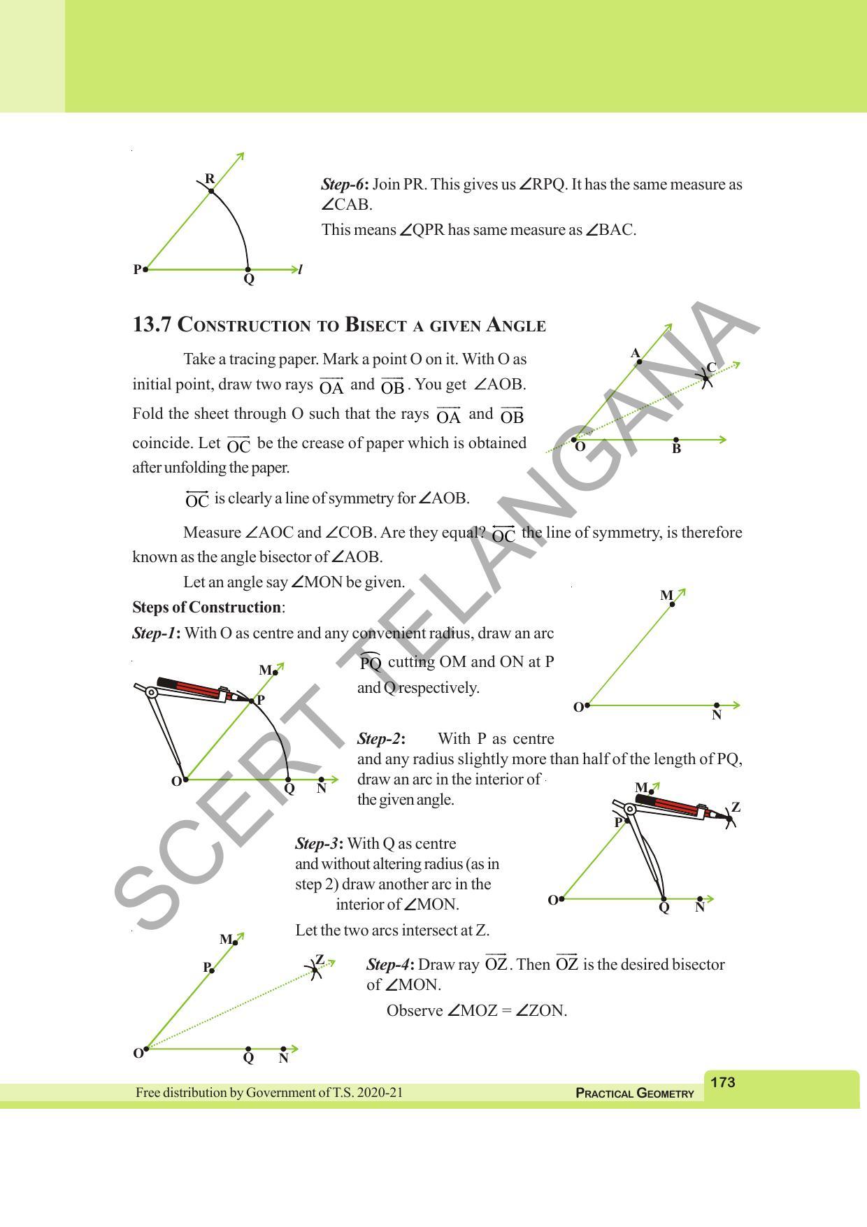 TS SCERT Class 6 Maths (English Medium) Text Book - Page 181