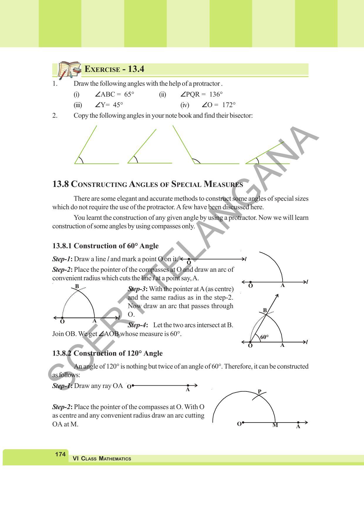 TS SCERT Class 6 Maths (English Medium) Text Book - Page 182