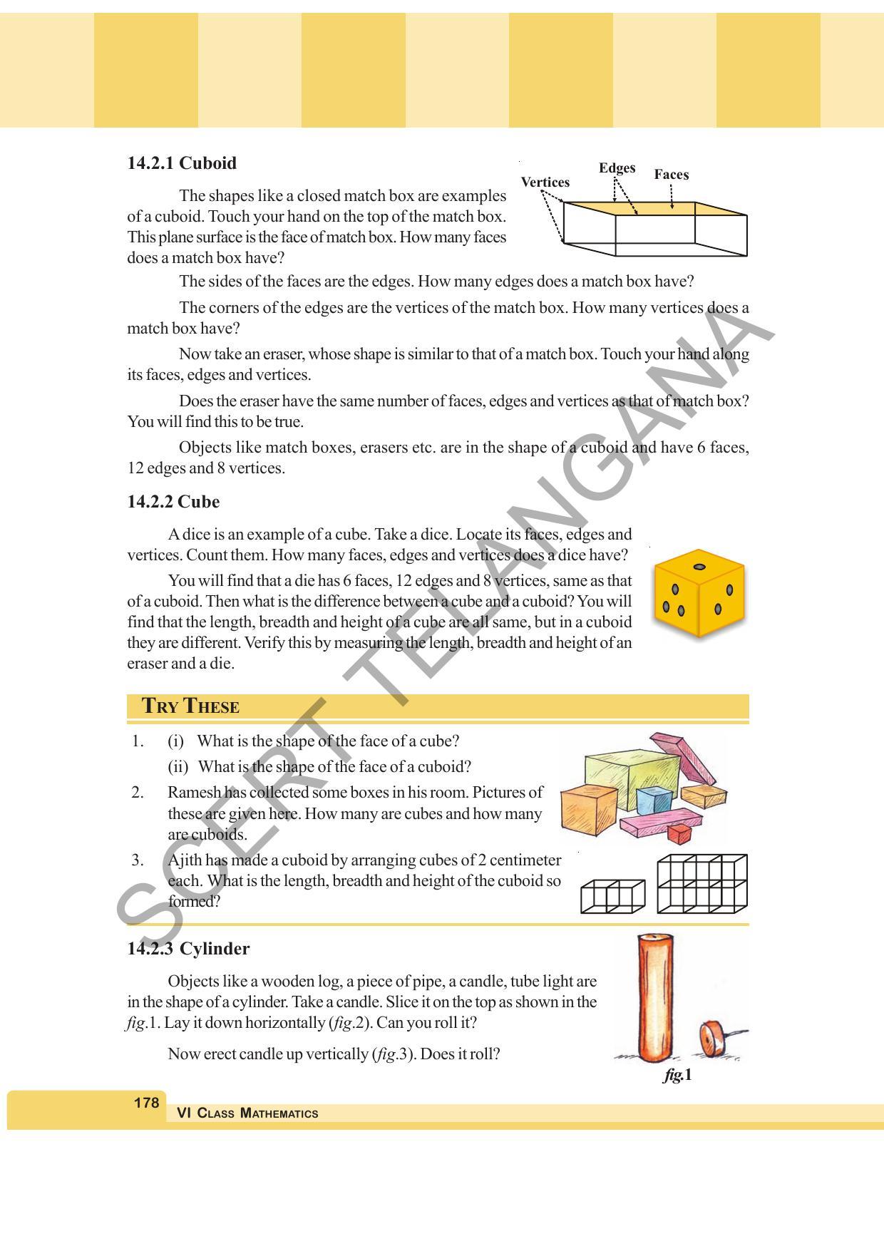 TS SCERT Class 6 Maths (English Medium) Text Book - Page 186