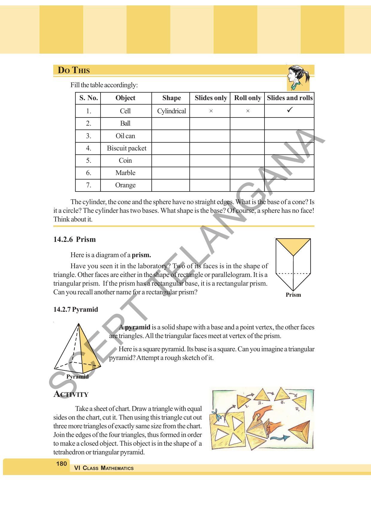 TS SCERT Class 6 Maths (English Medium) Text Book - Page 188