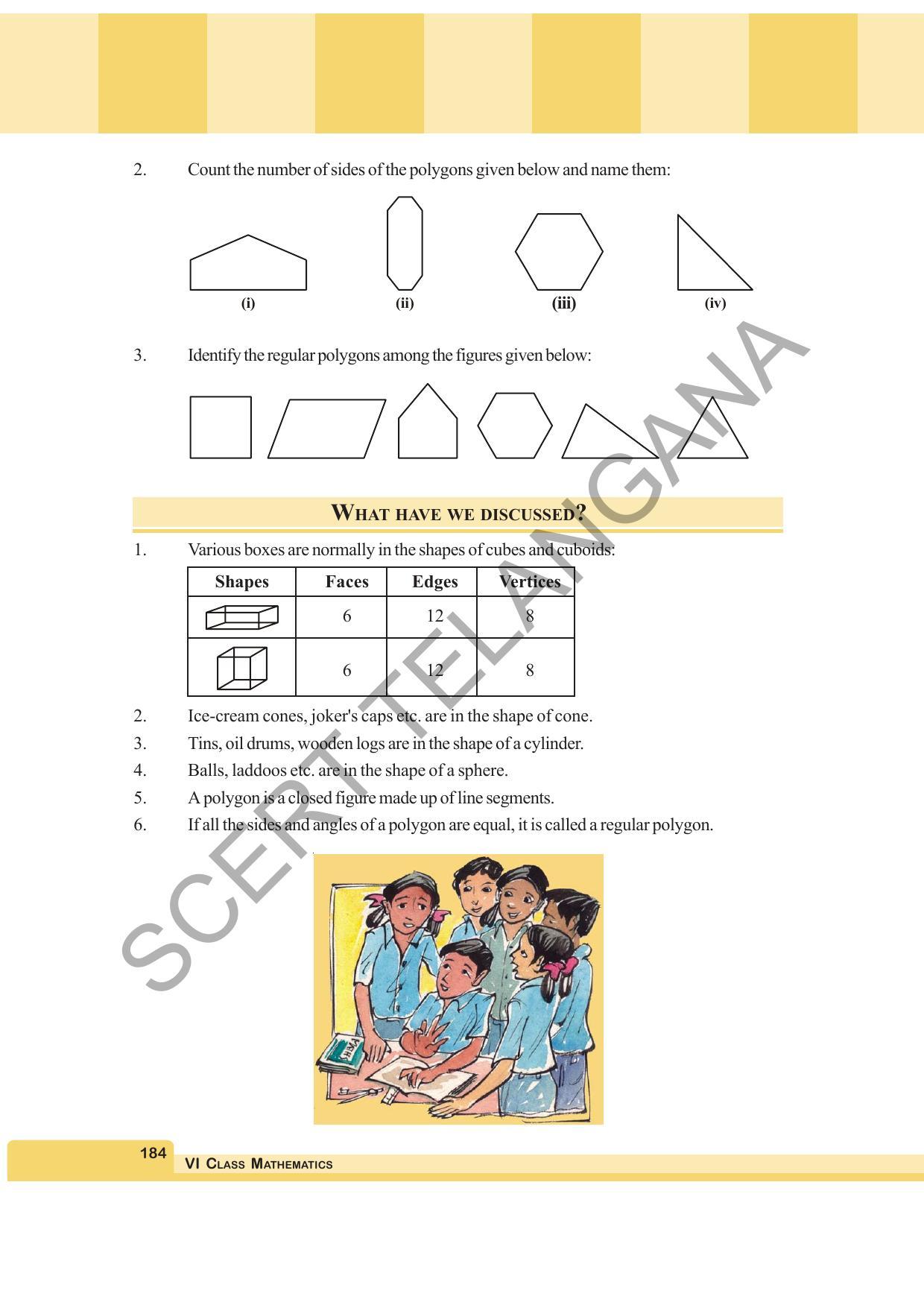 TS SCERT Class 6 Maths (English Medium) Text Book - Page 192