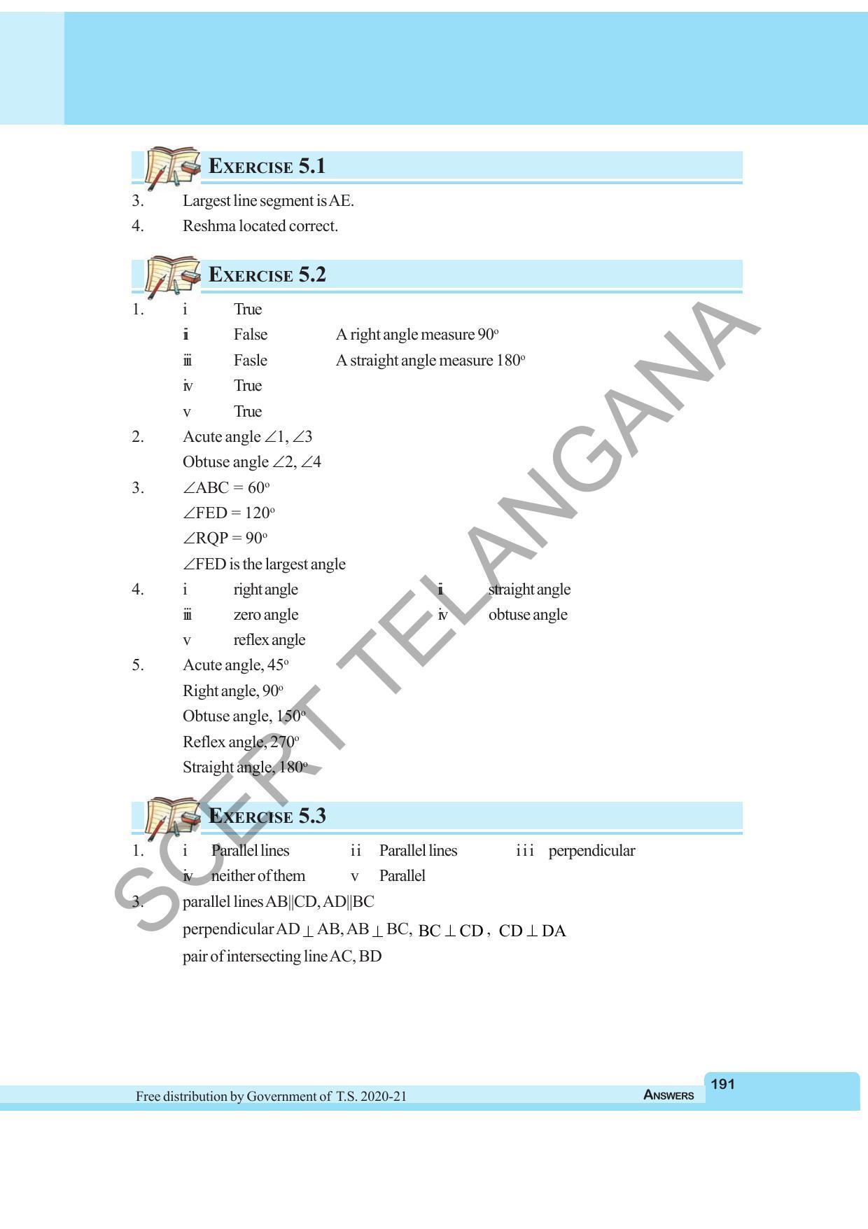 TS SCERT Class 6 Maths (English Medium) Text Book - Page 199