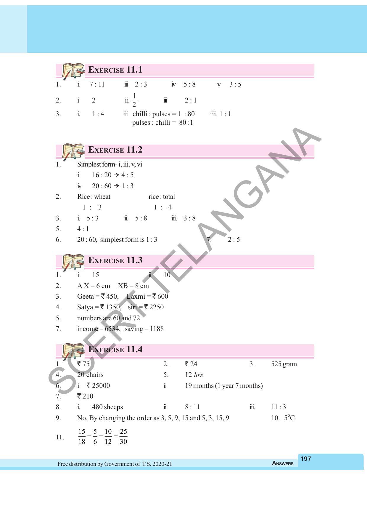 TS SCERT Class 6 Maths (English Medium) Text Book - Page 205