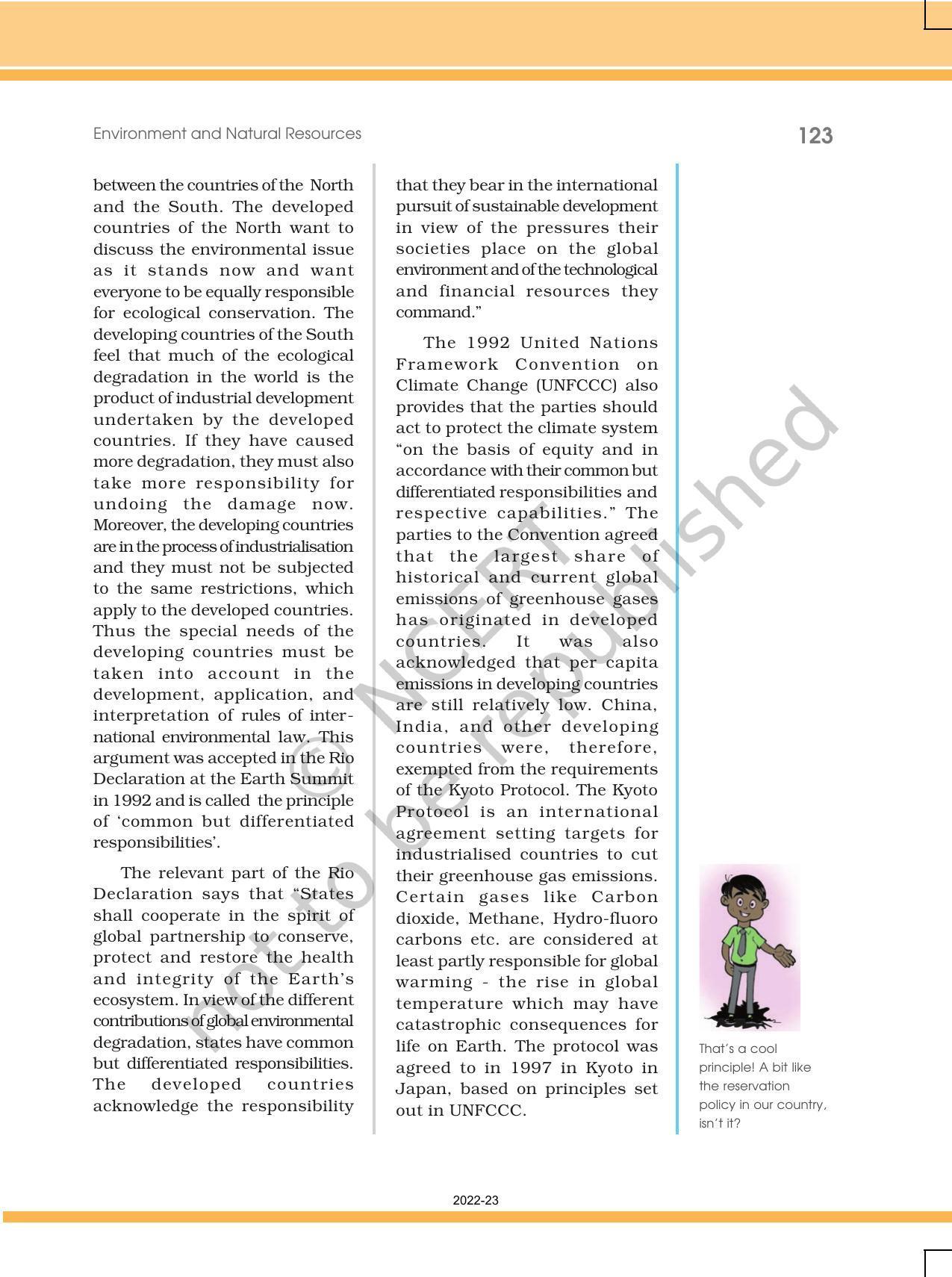 NCERT Book for Class 12 Political Science Chapter 8 Environment and Natural Resources - Page 7
