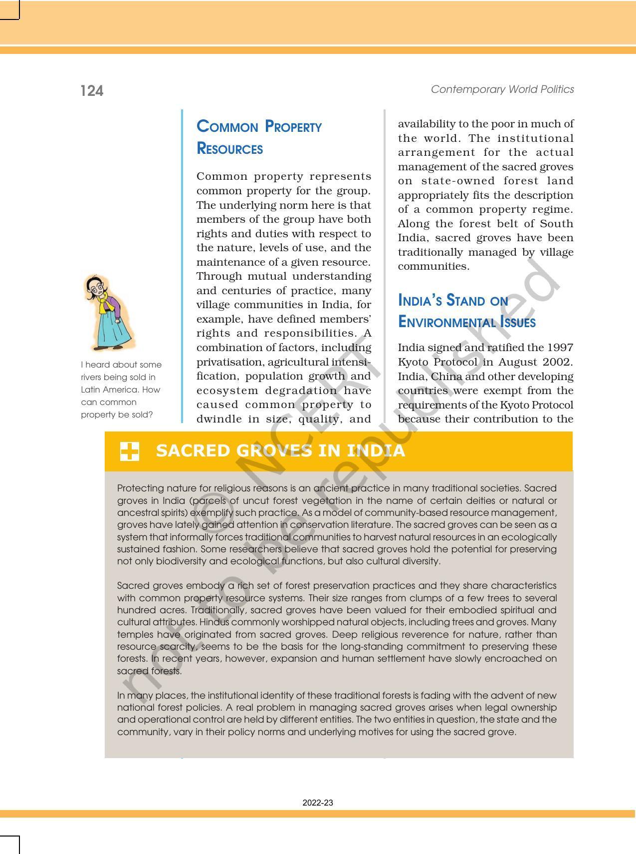 NCERT Book for Class 12 Political Science Chapter 8 Environment and Natural Resources - Page 8