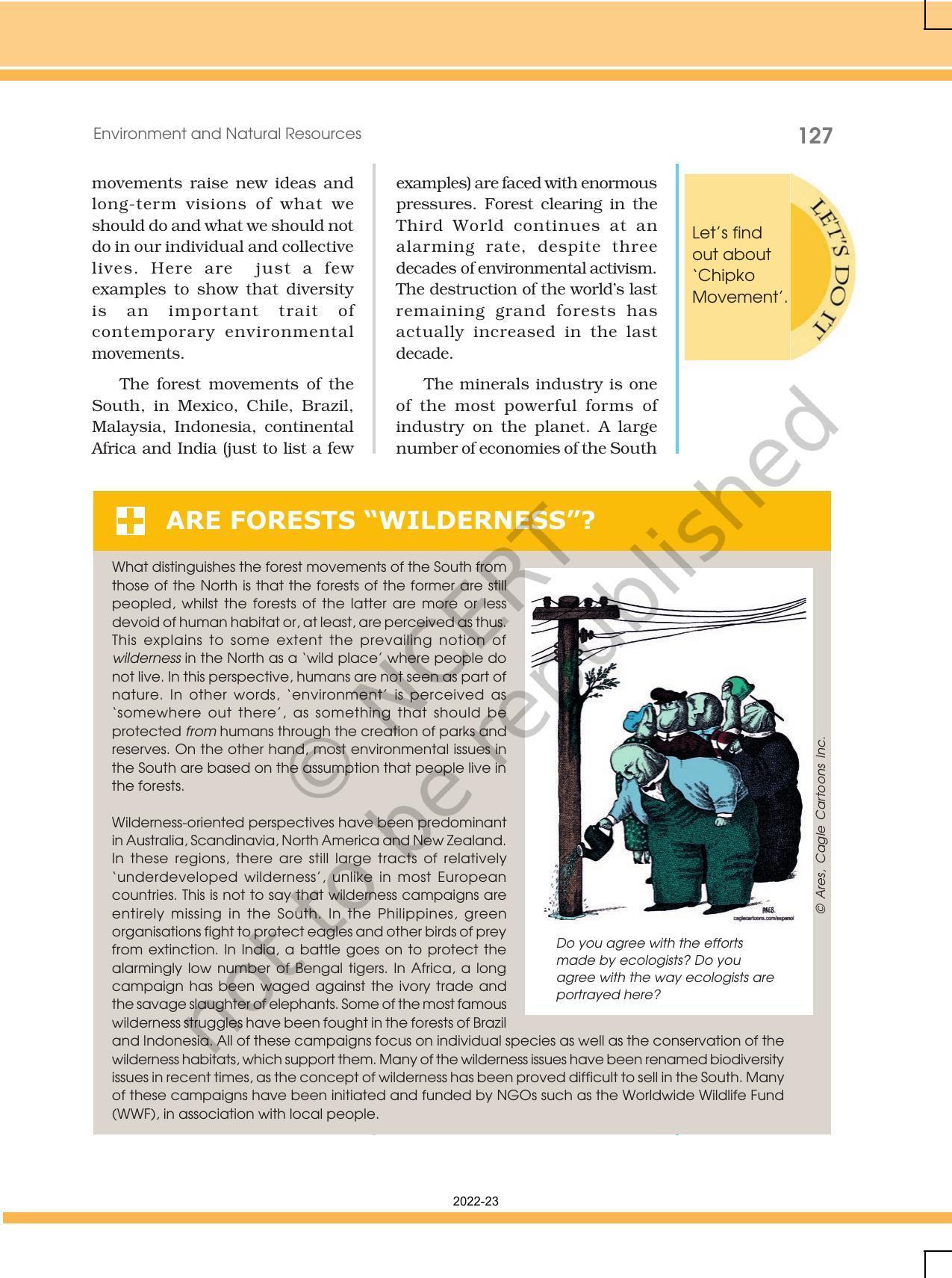NCERT Book for Class 12 Political Science Chapter 8 Environment and Natural Resources - Page 11