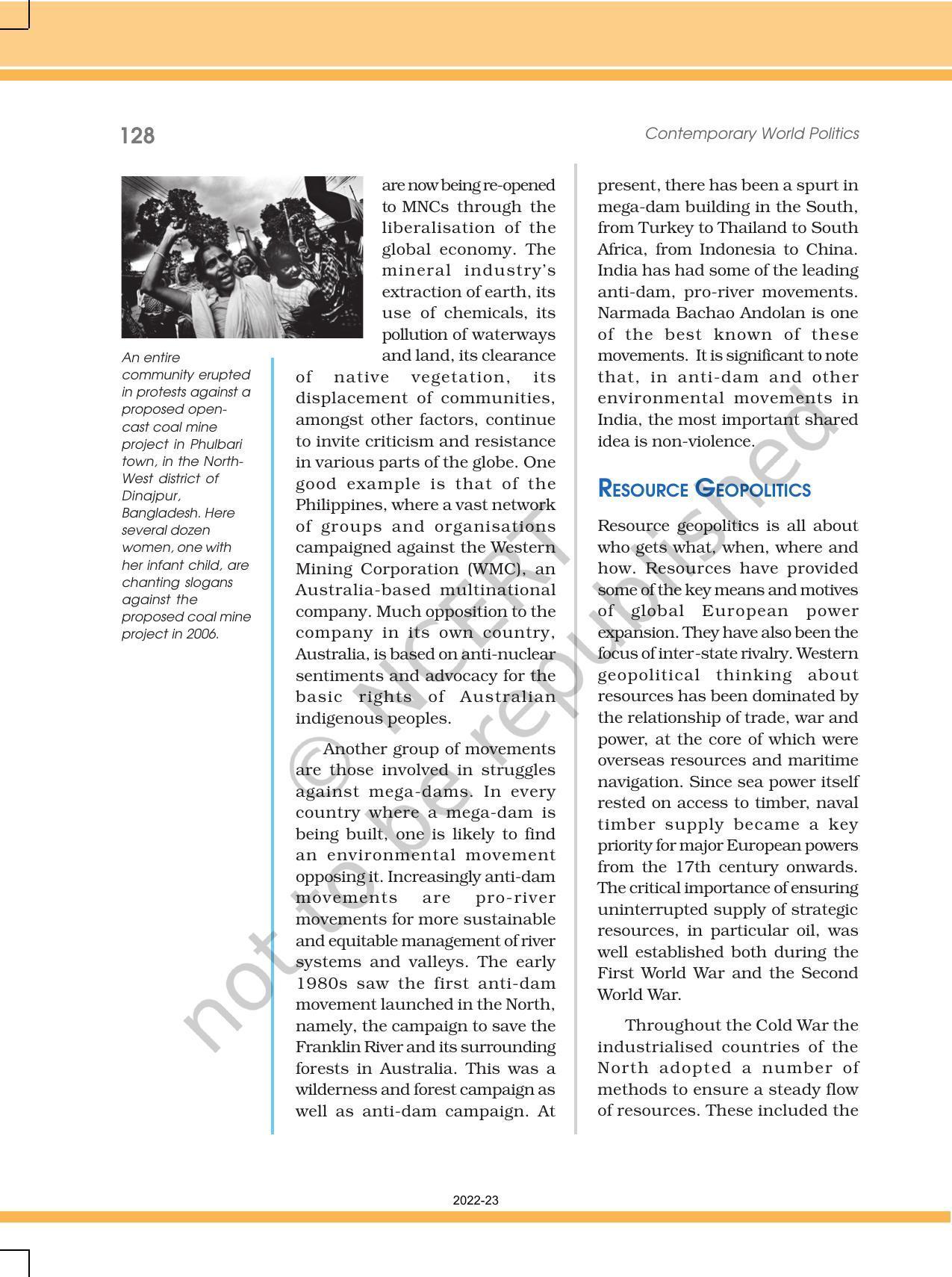 NCERT Book for Class 12 Political Science Chapter 8 Environment and Natural Resources - Page 12