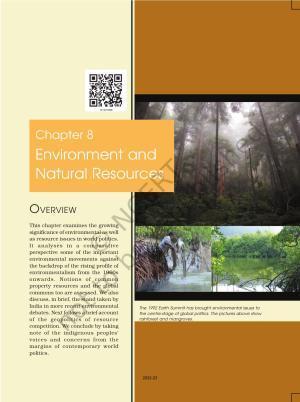 NCERT Book for Class 12 Political Science Chapter 8 Environment and Natural Resources