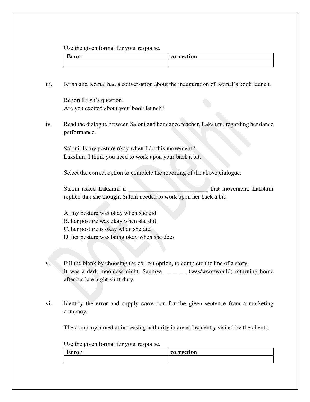 Edudel Class 9 English Practice Papers-2 (2023-24) - Page 6