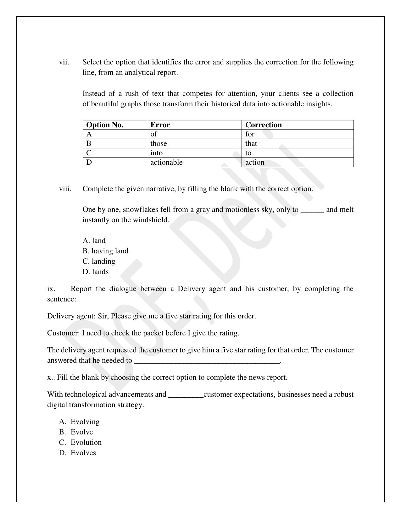 Edudel Class 9 English Practice Papers-2 (2023-24) - Page 7