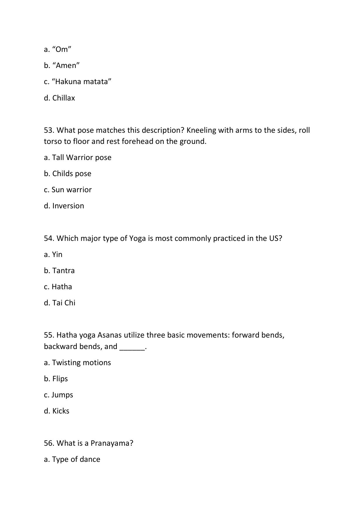 Odisha CPET 2021 YOGA & NATUROPATHY Question Paper - Page 13