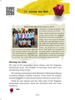 NCERT Book for Class 5 EVS Chapter 17 Across the Wall