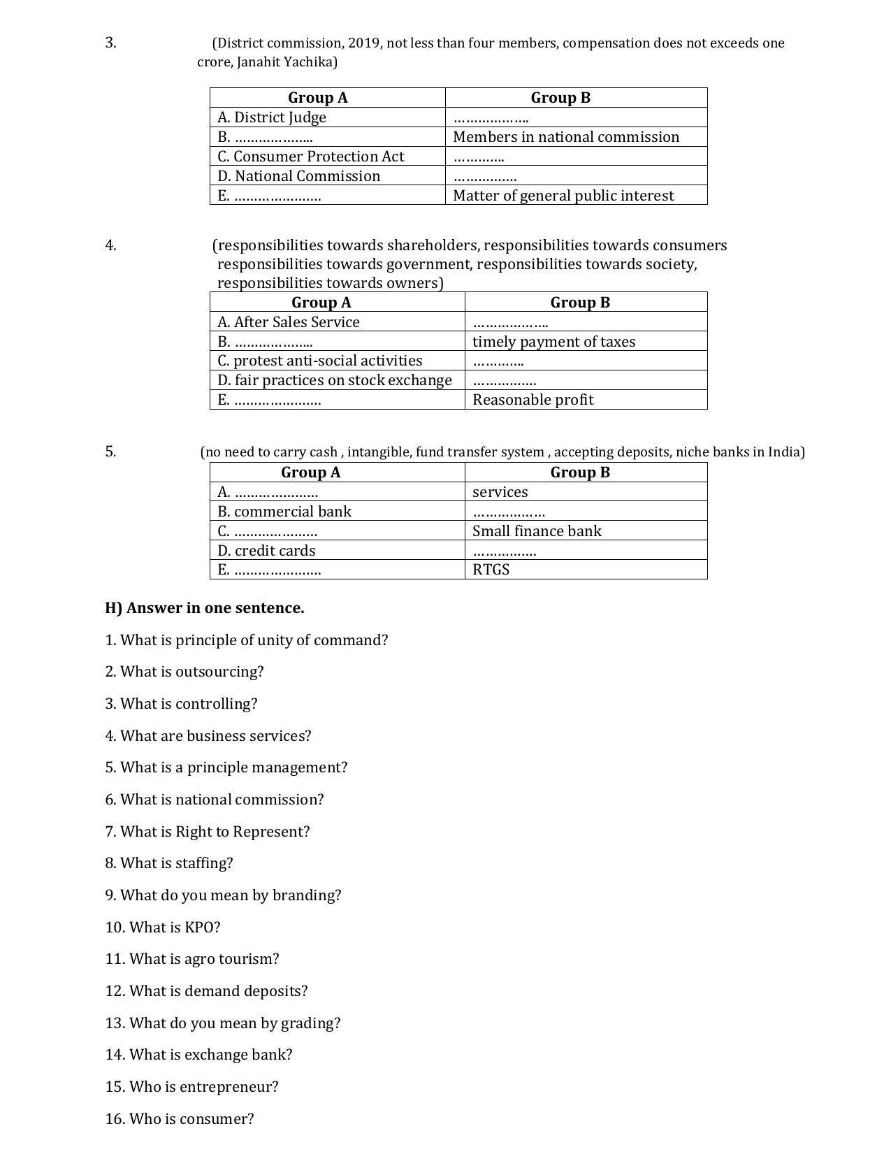 Maharashtra Board Class 12 Organisation of Commerce and Management	Sample Papers - Page 7