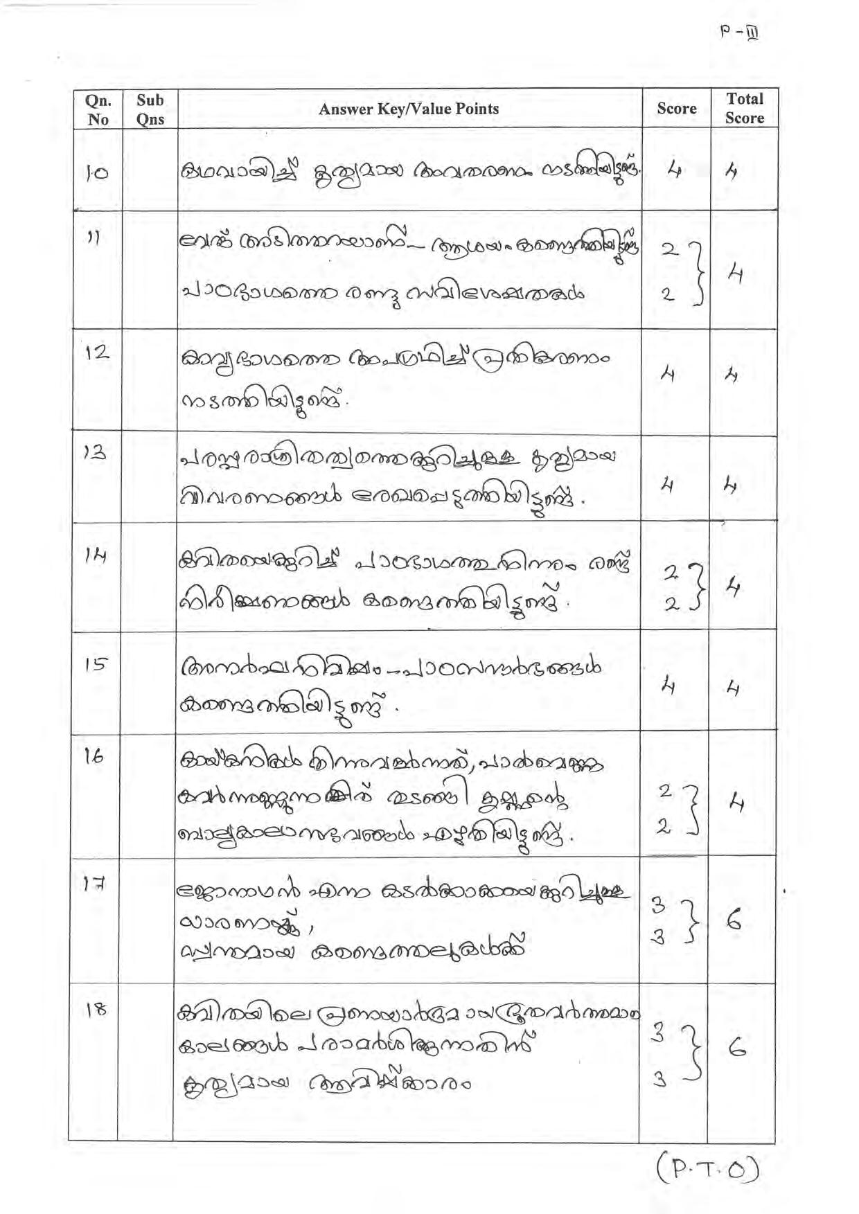 Kerala Plus One 2022 Malayalam Question Paper & Key - Page 3