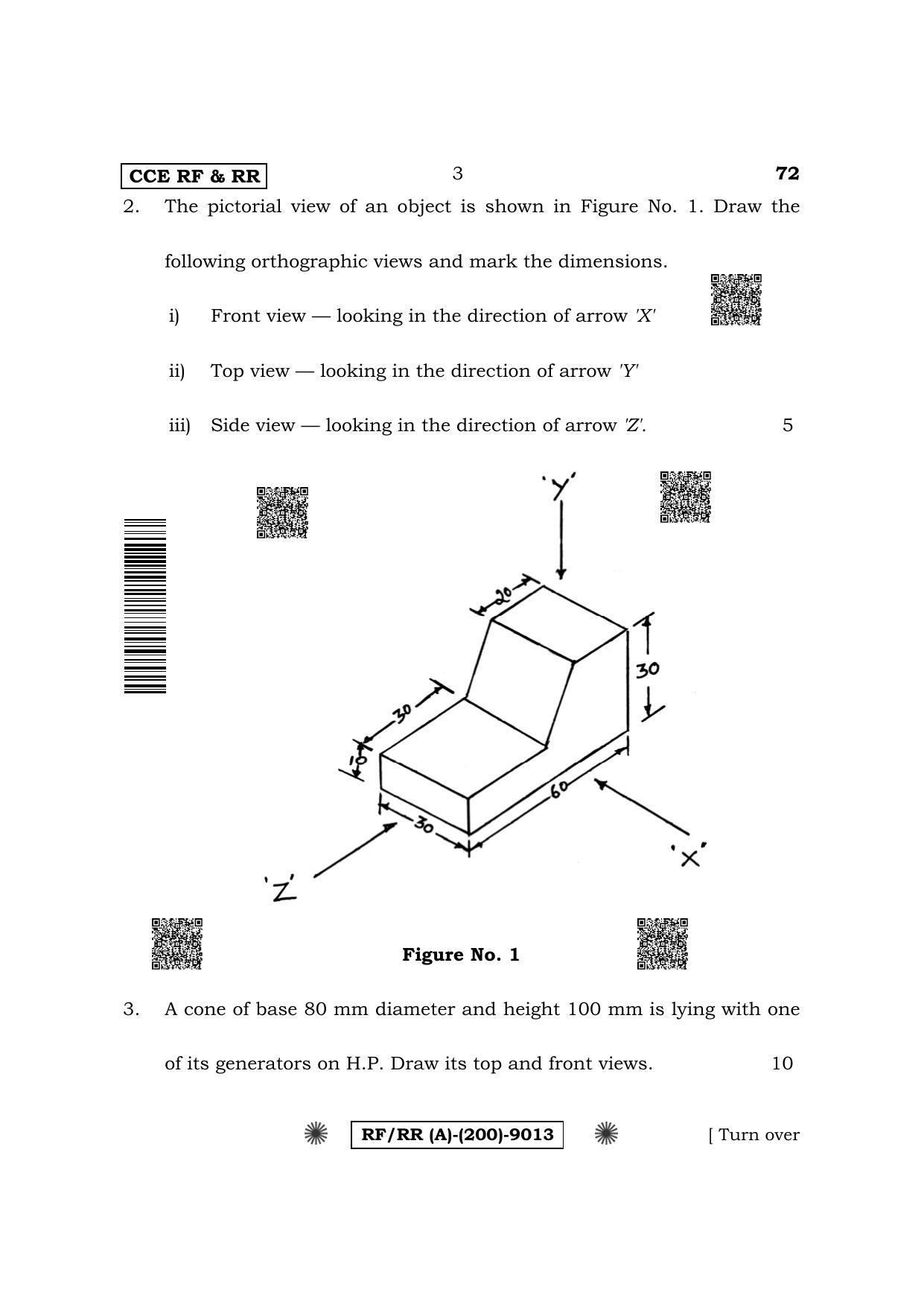 Karnataka SSLC Engineering Graphics Question Paper 2022 (A Version) - Page 3
