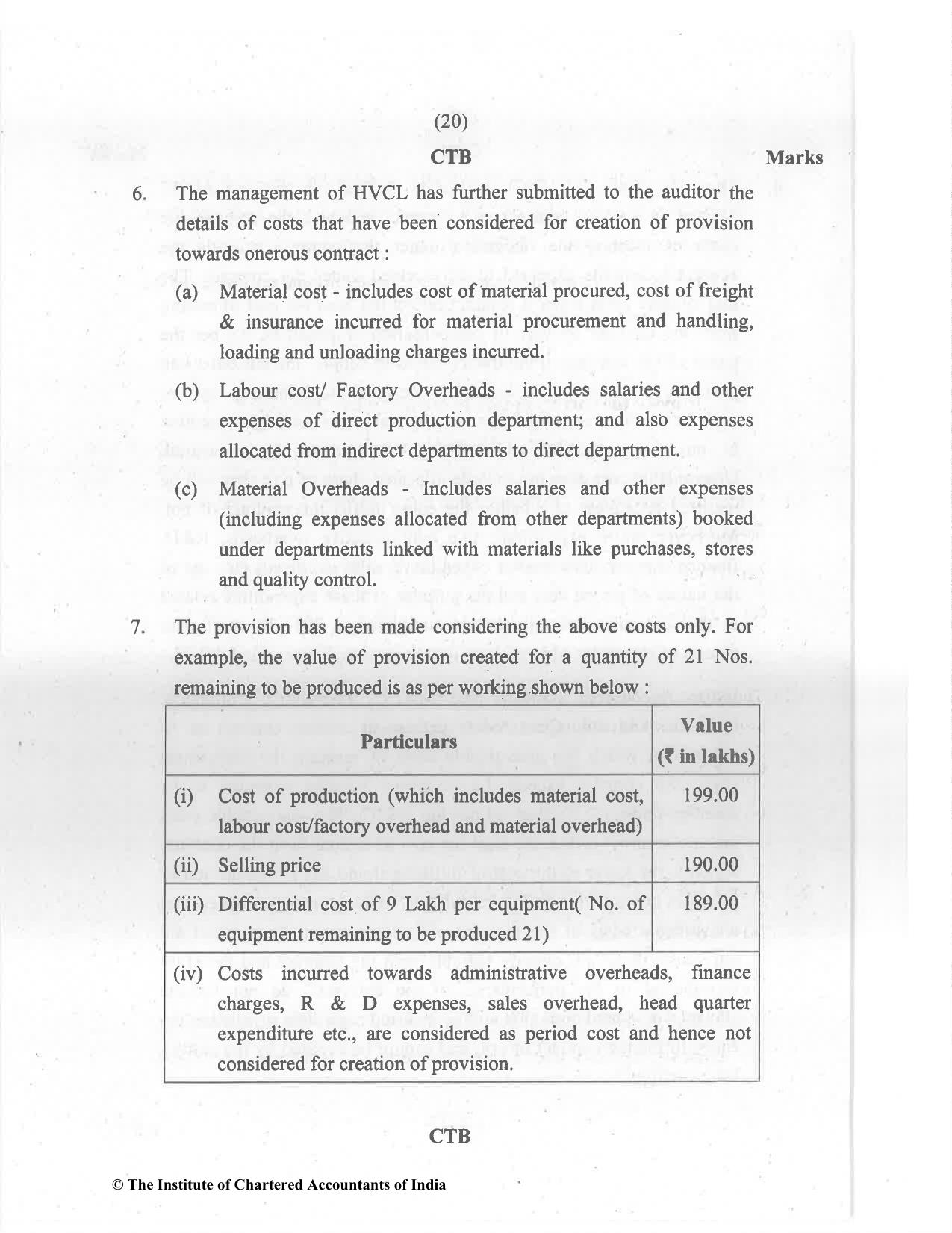 CA Final May 2022 Question Paper - Paper 6F – Multidisciplinary Case Study - Page 20
