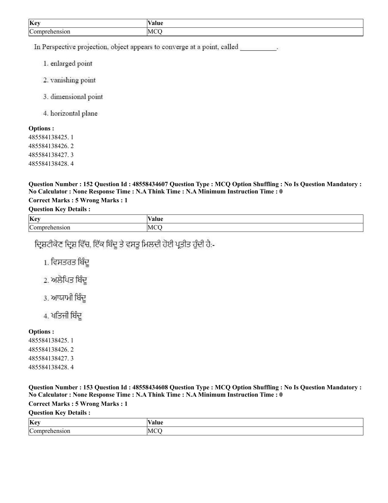 CUET 2023 English Punjabi Shift 3 Question Paper - 18 June 2023 - Page 127