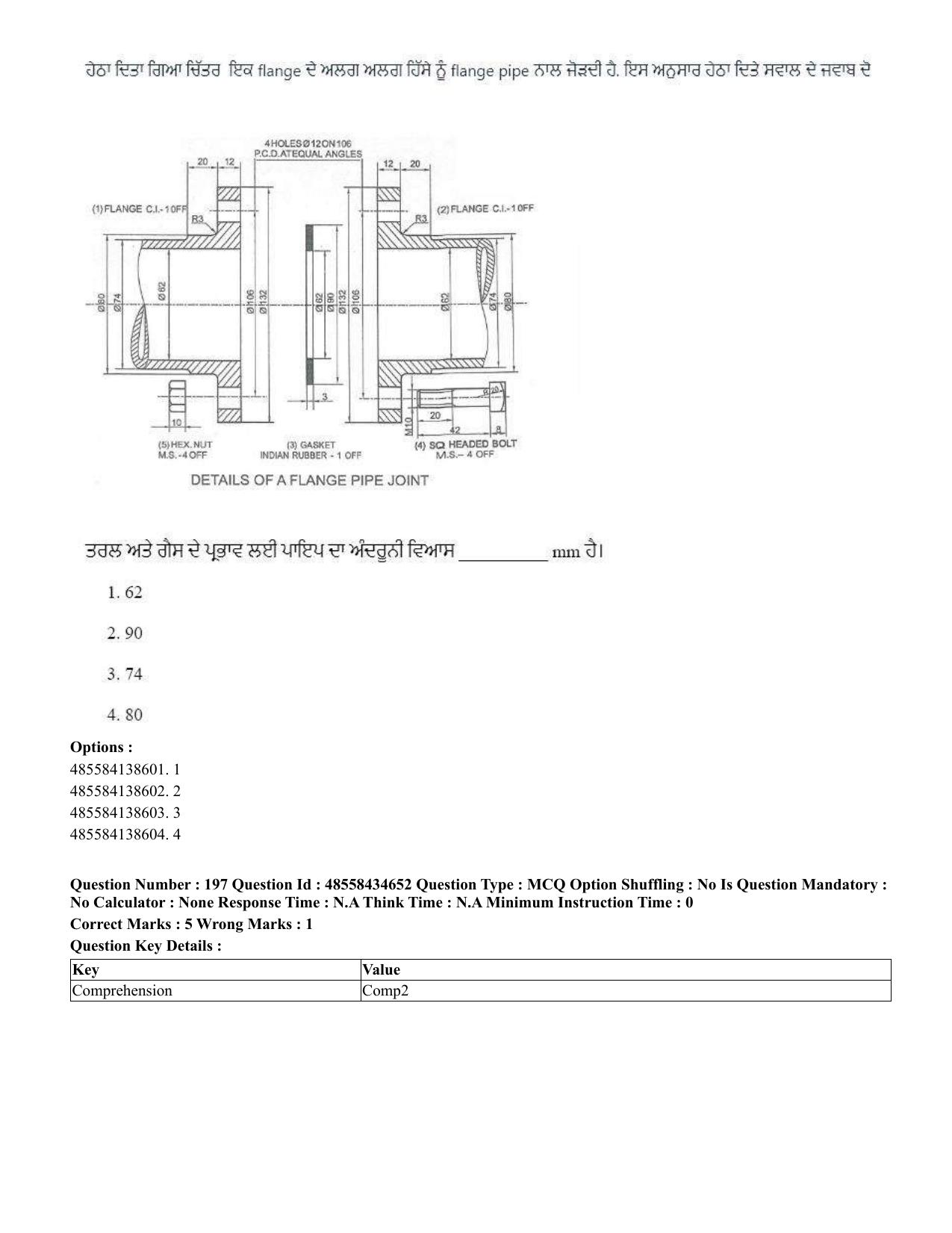 CUET 2023 English Punjabi Shift 3 Question Paper - 18 June 2023 - Page 189