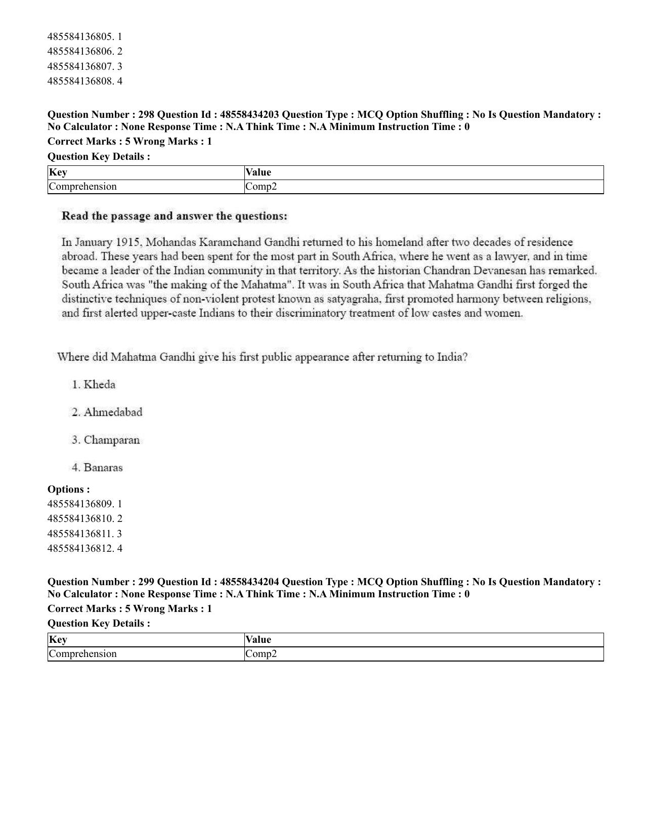CUET 2023 English Punjabi Shift 3 Question Paper - 18 June 2023 - Page 255