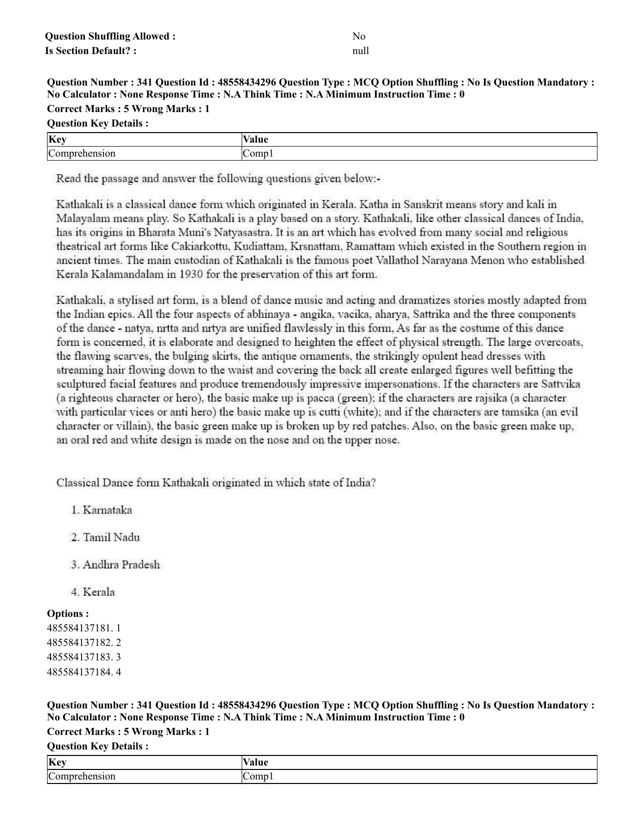 CUET 2023 English Punjabi Shift 3 Question Paper - 18 June 2023 - Page 299