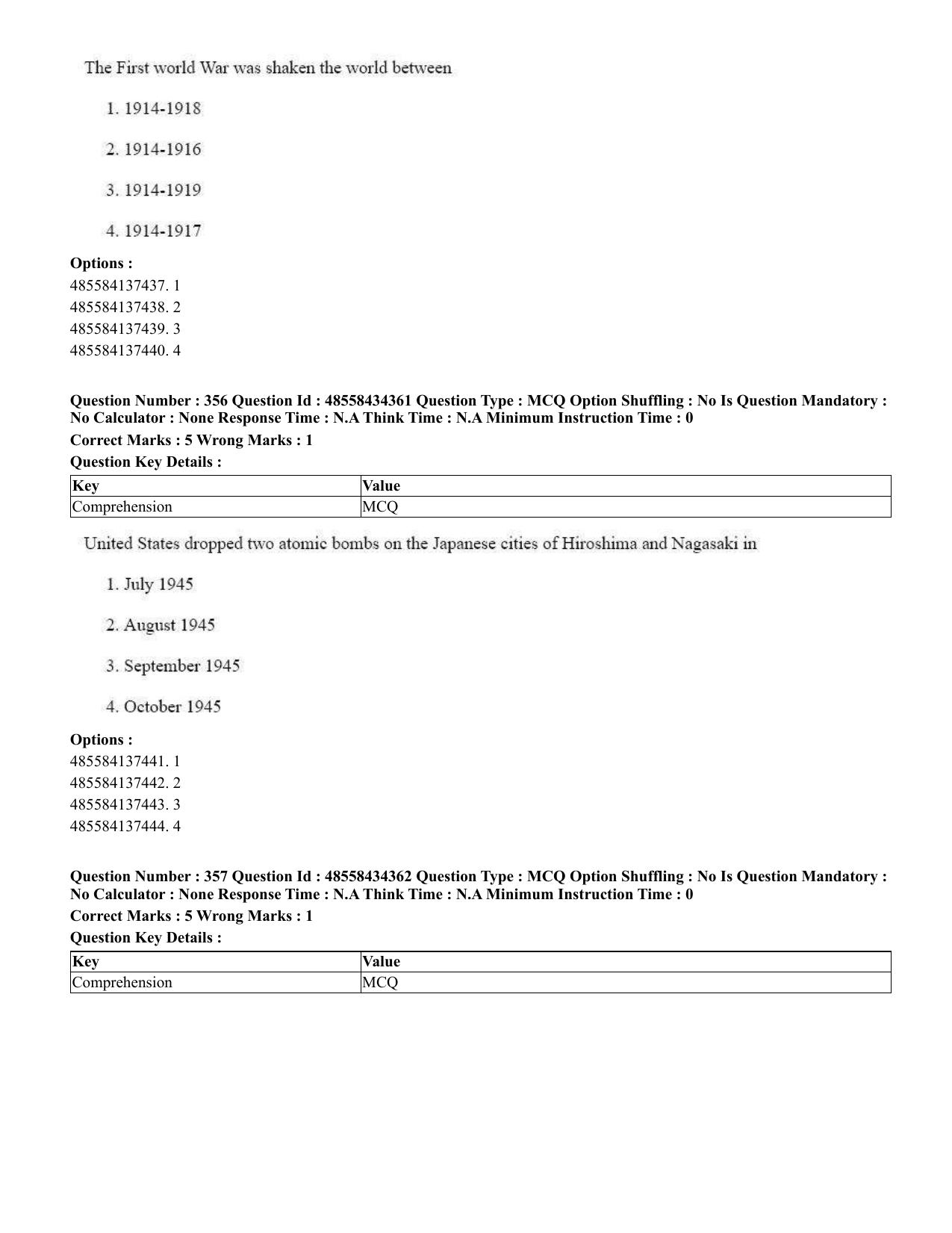 CUET 2023 English Punjabi Shift 3 Question Paper - 18 June 2023 - Page 319