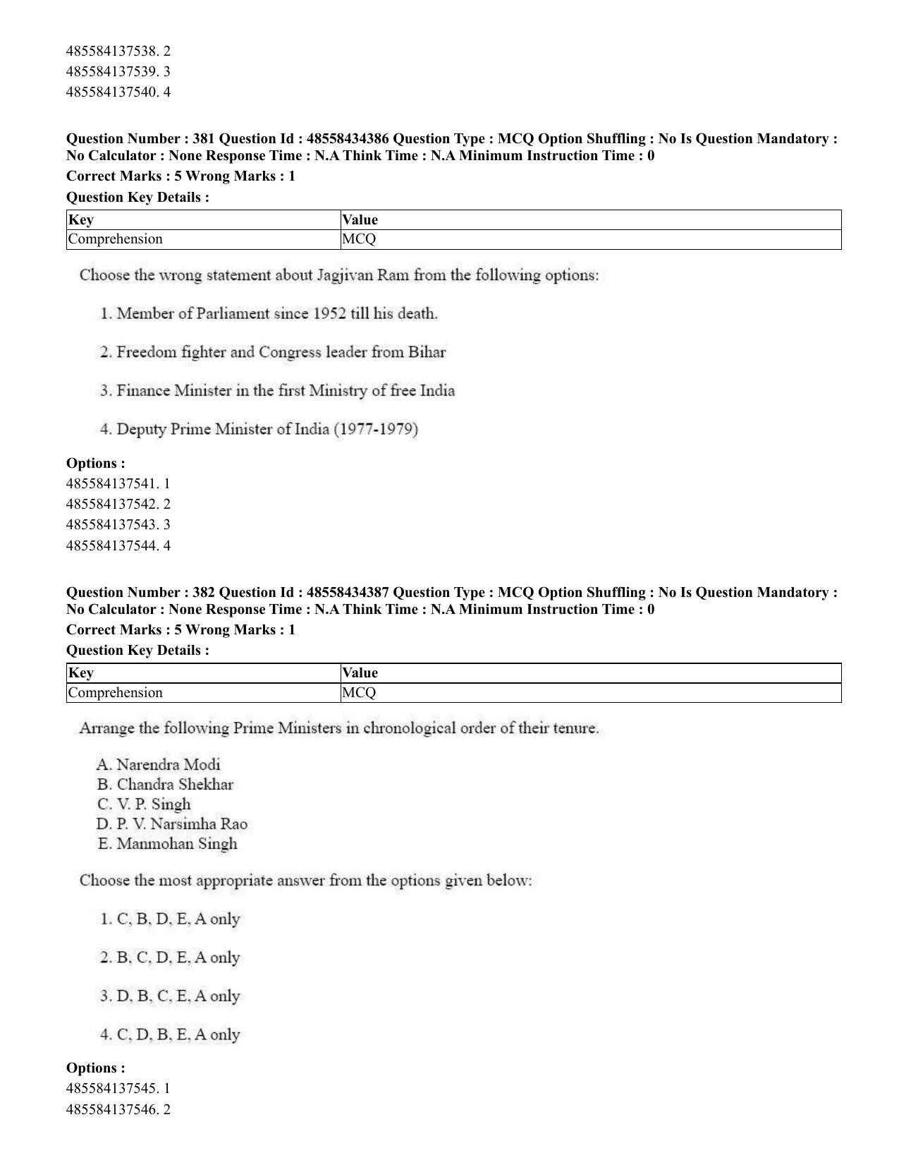 CUET 2023 English Punjabi Shift 3 Question Paper - 18 June 2023 - Page 332