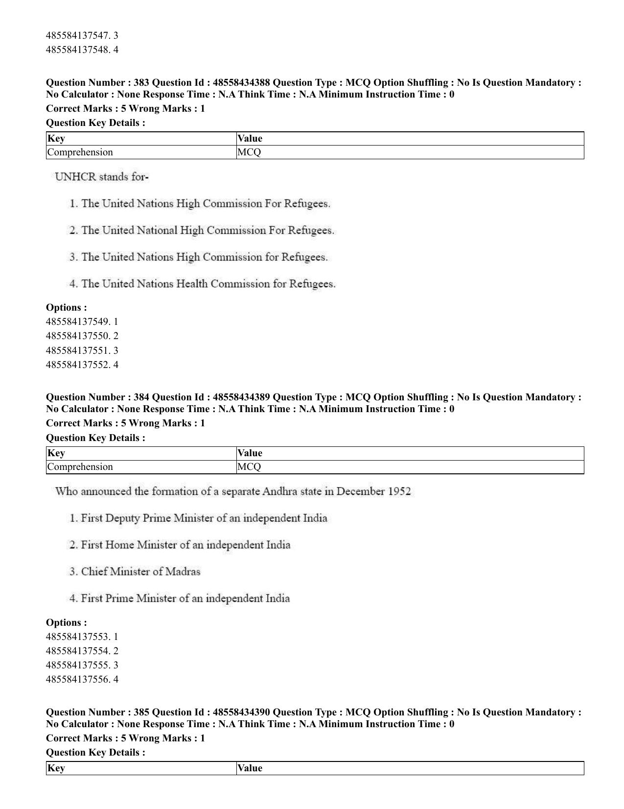 CUET 2023 English Punjabi Shift 3 Question Paper - 18 June 2023 - Page 333