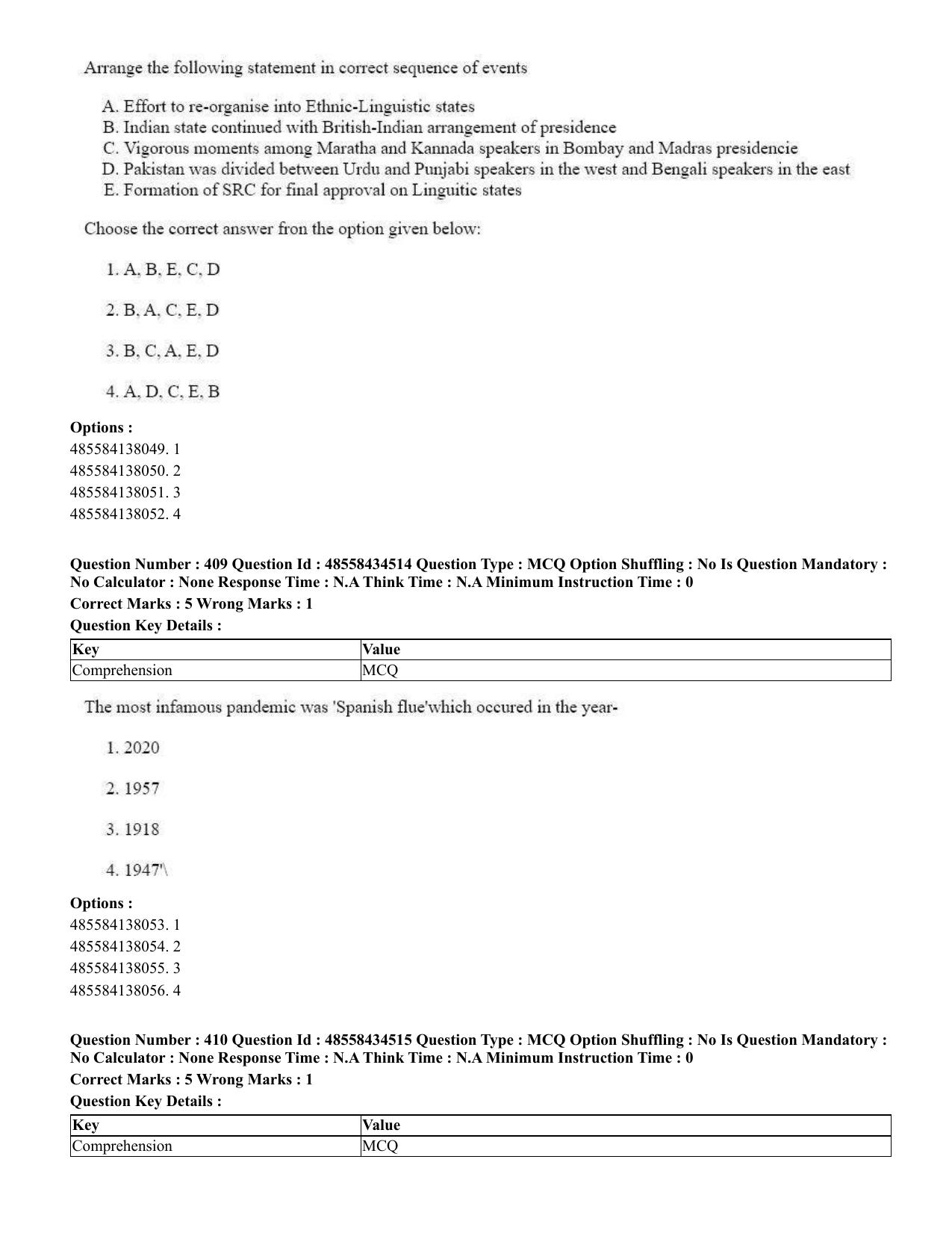 CUET 2023 English Punjabi Shift 3 Question Paper - 18 June 2023 - Page 350
