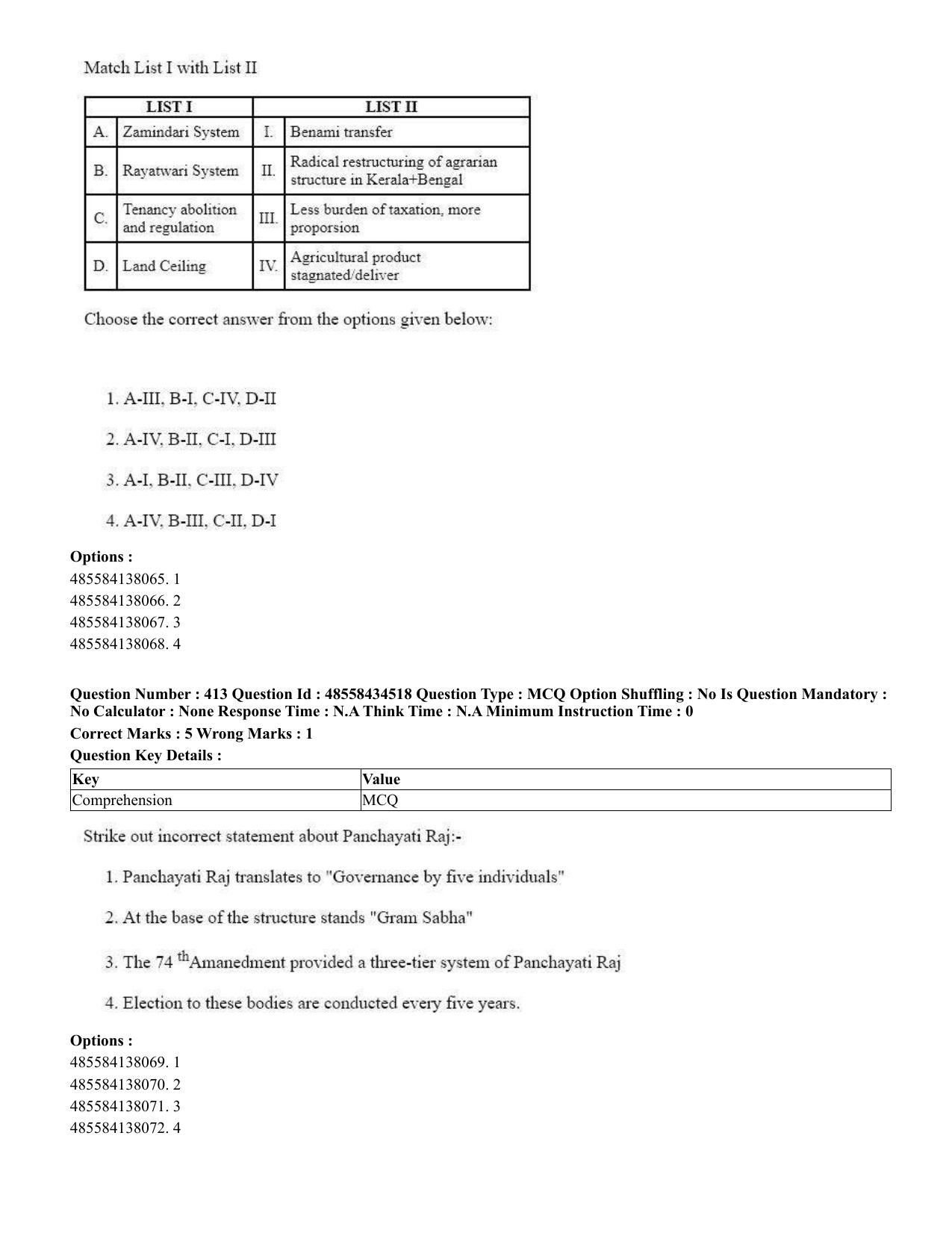 CUET 2023 English Punjabi Shift 3 Question Paper - 18 June 2023 - Page 352