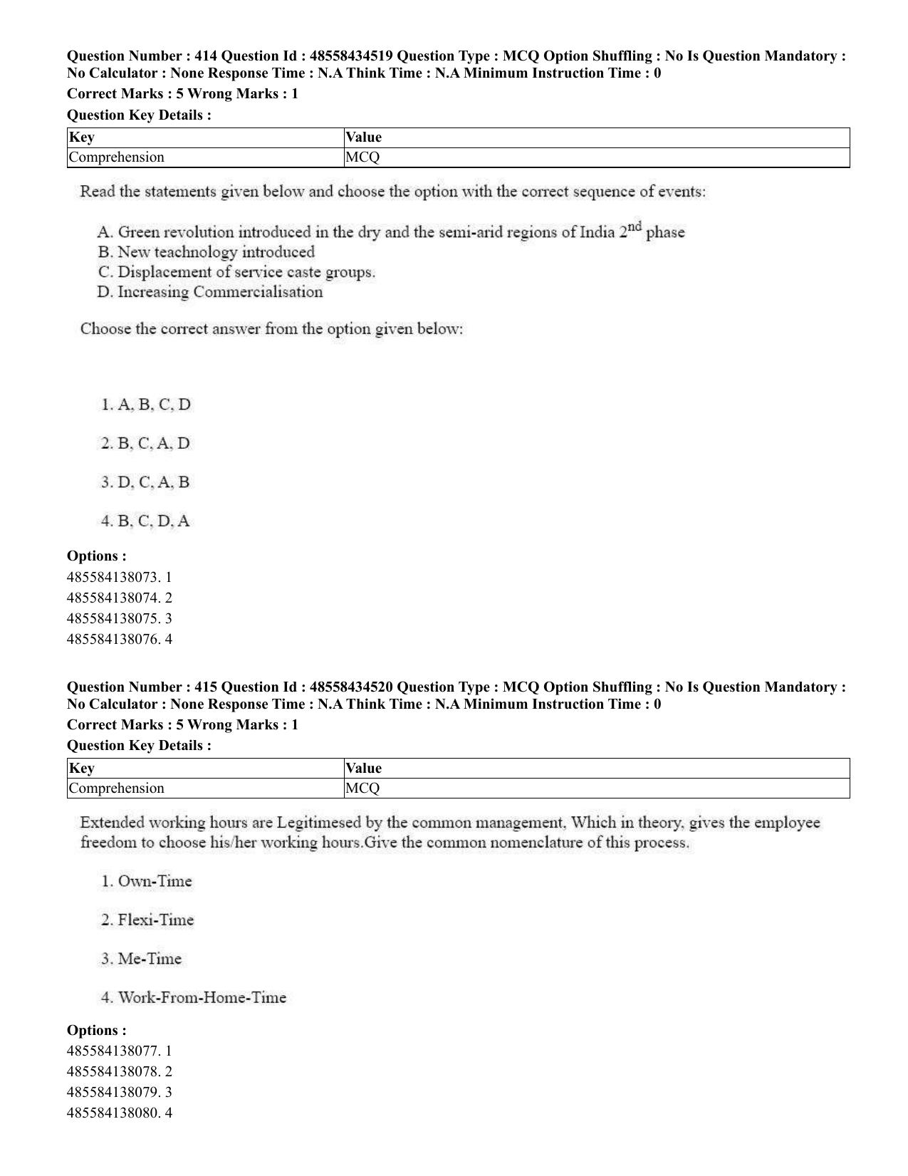CUET 2023 English Punjabi Shift 3 Question Paper - 18 June 2023 - Page 353