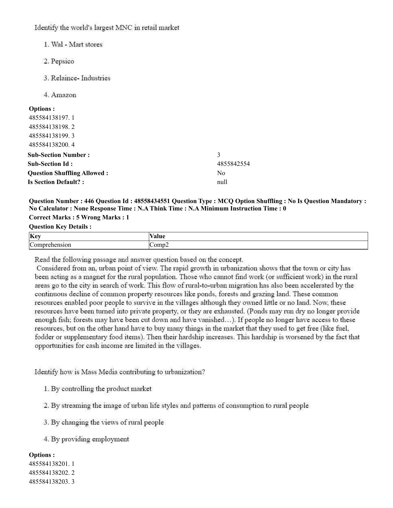 CUET 2023 English Punjabi Shift 3 Question Paper - 18 June 2023 - Page 370
