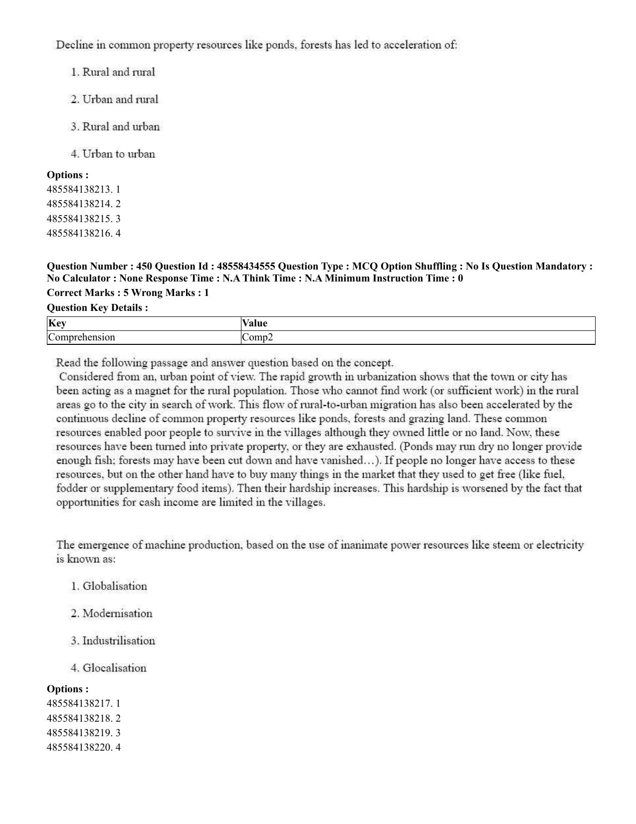 CUET 2023 English Punjabi Shift 3 Question Paper - 18 June 2023 - Page 373