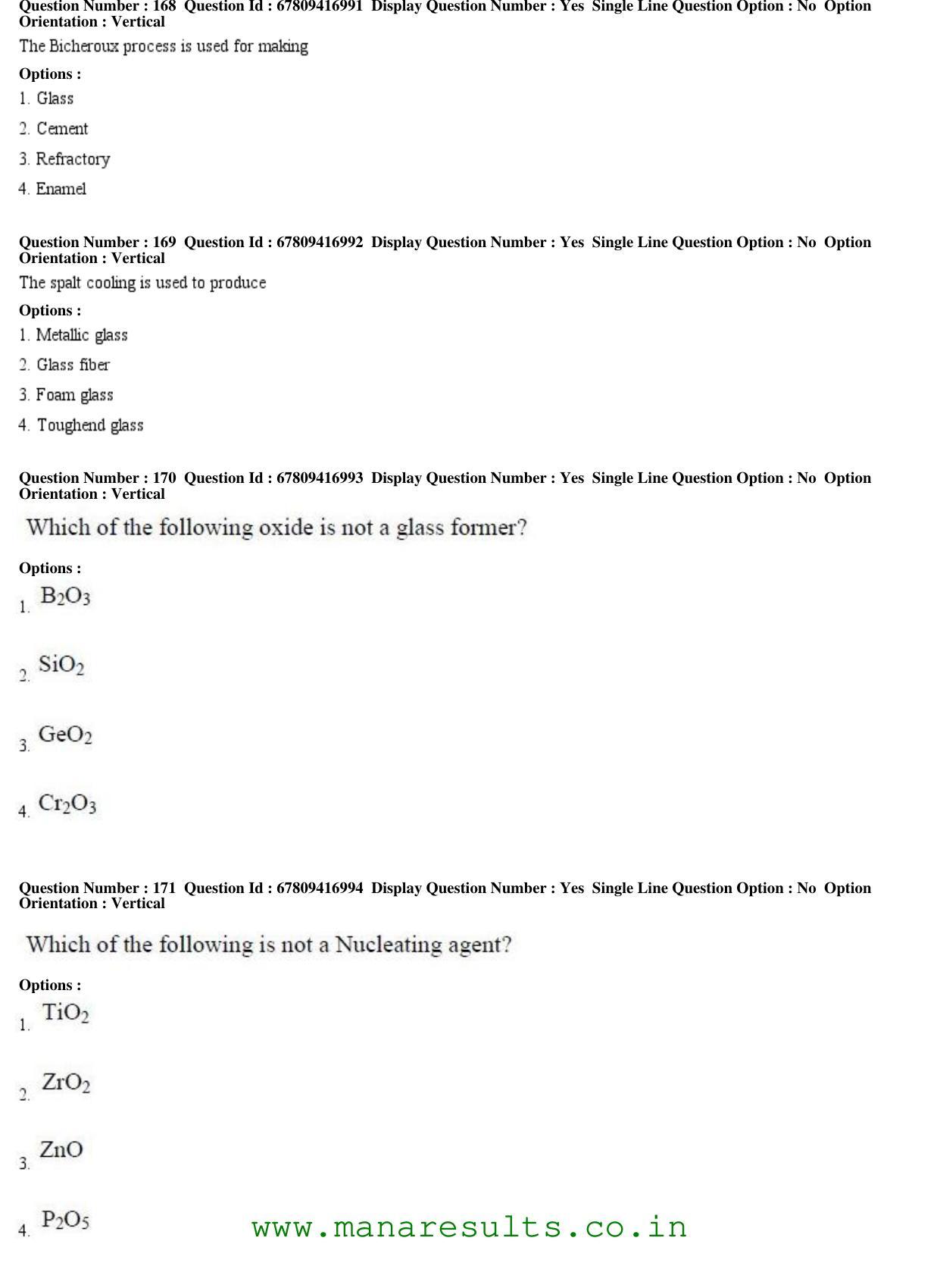 AP ECET 2018 - Ceramic Engineering Old Previous Question Papers - Page 52