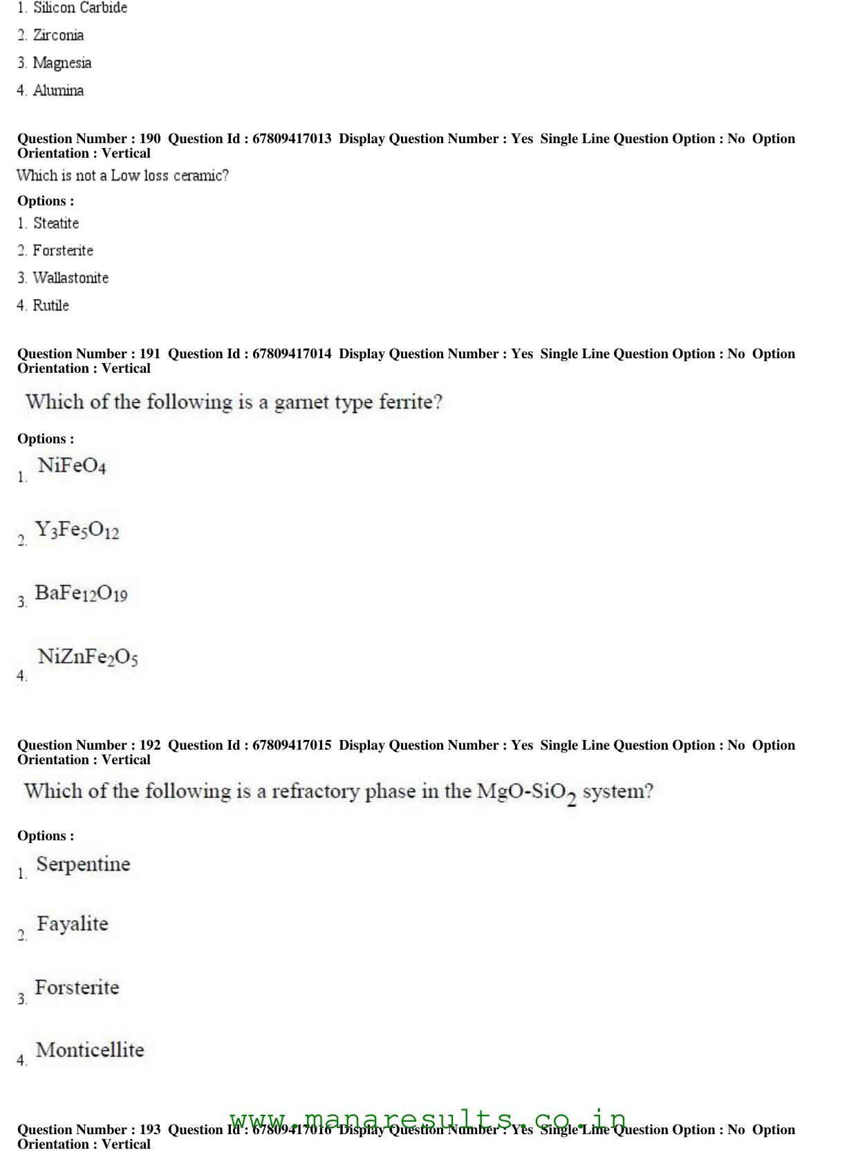AP ECET 2018 - Ceramic Engineering Old Previous Question Papers - Page 57