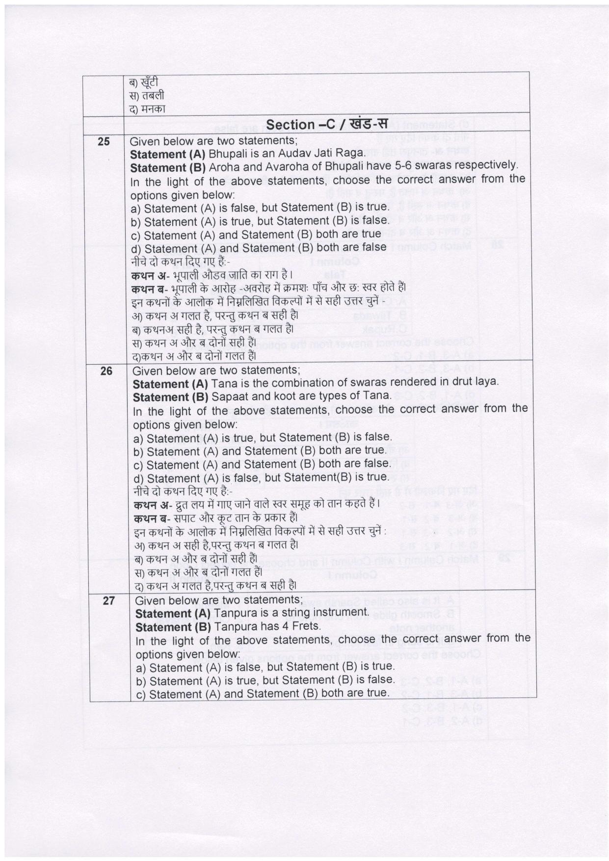 CBSE Class 10 Hindustani Music (Vocal) Sample Paper 2021-22 - Page 7