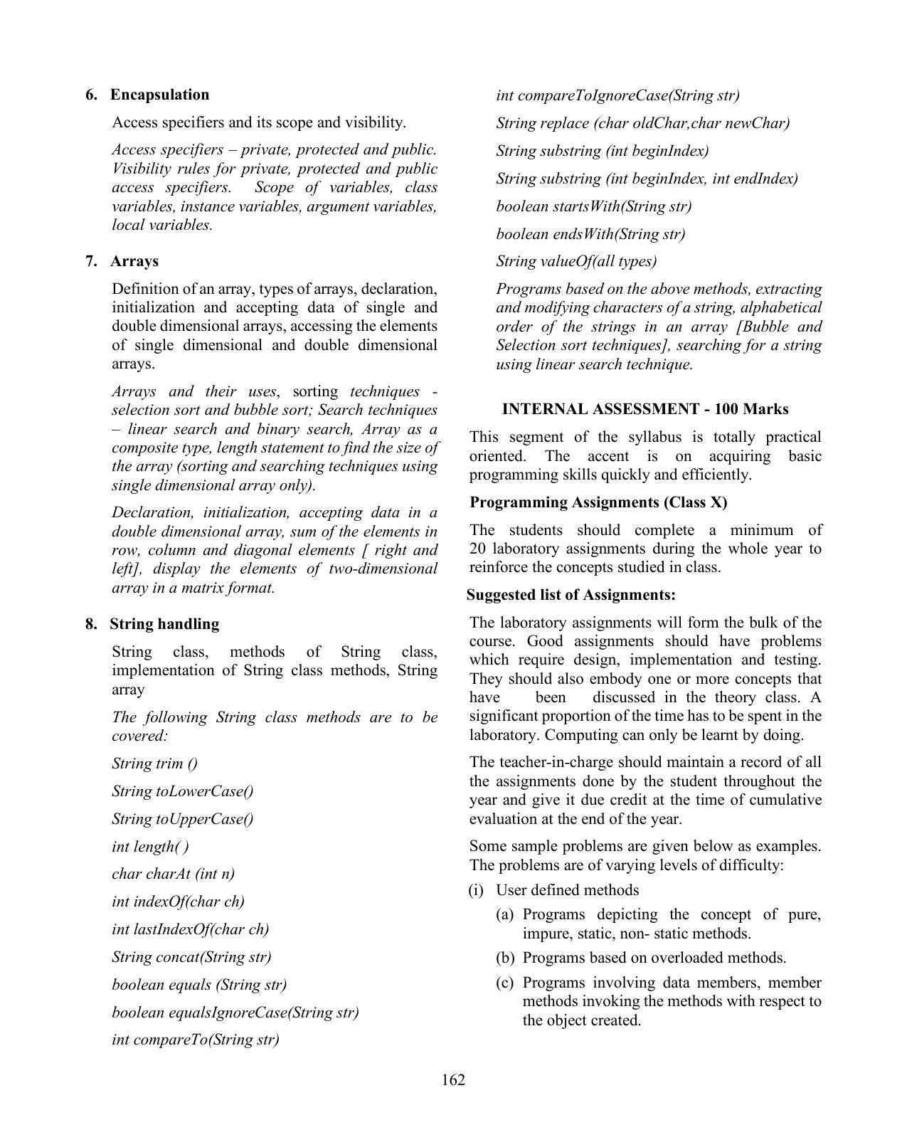 ICSE Computer Applications Syllabus 2026 - Page 6
