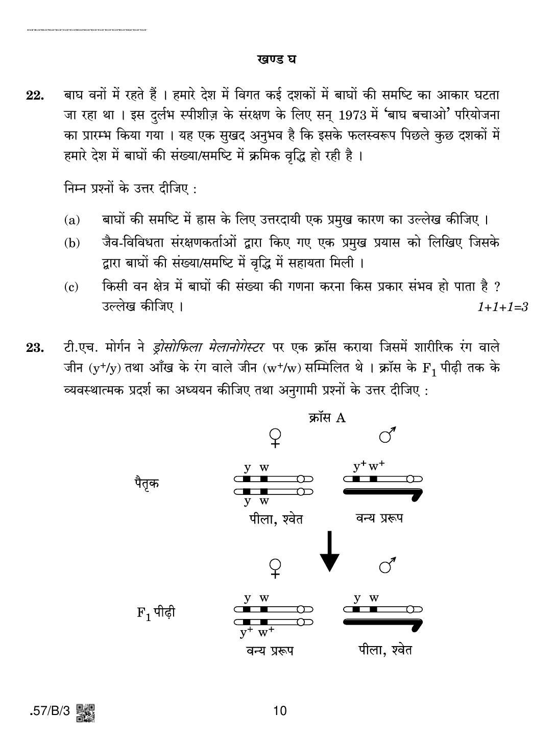 CBSE Class 12 57-C-3 - Biology 2020 Compartment Question Paper - Page 10