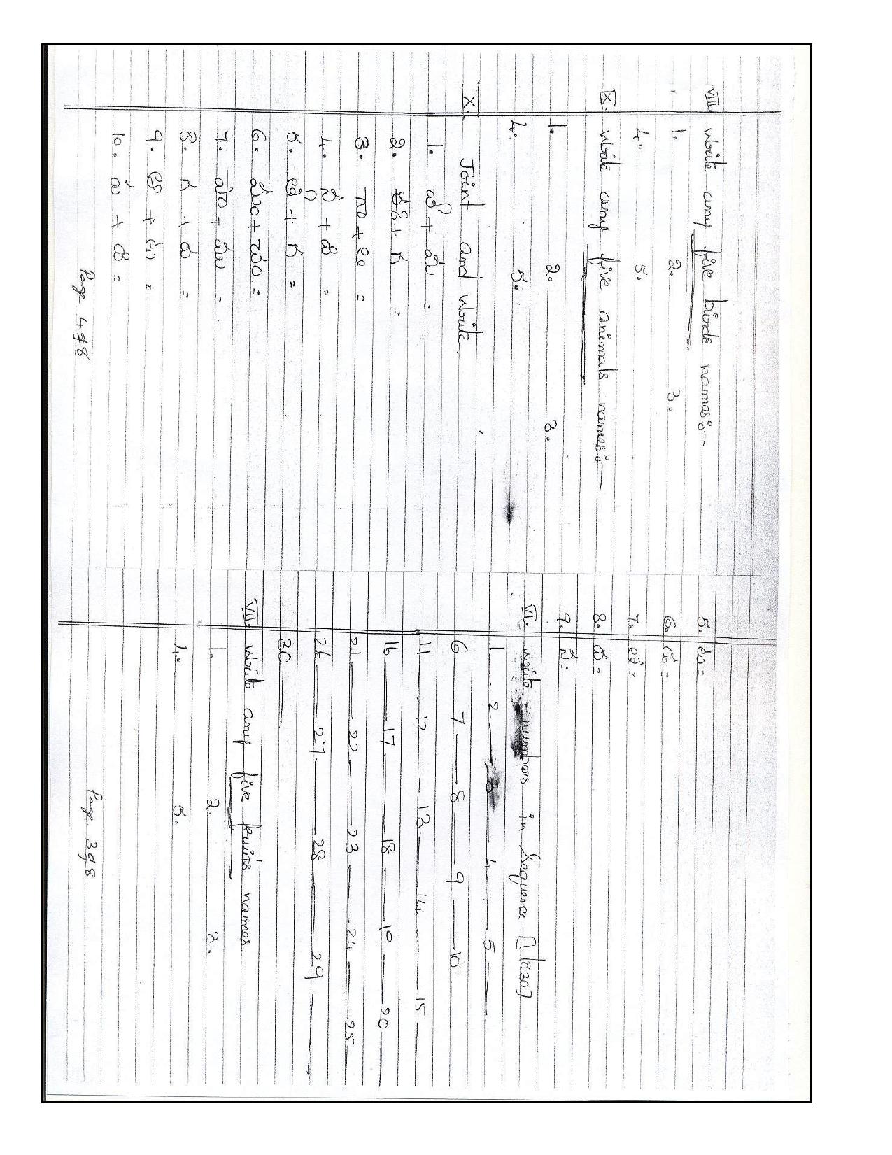 Worksheet for Class 3 Telegu Assignment 10 - Page 2
