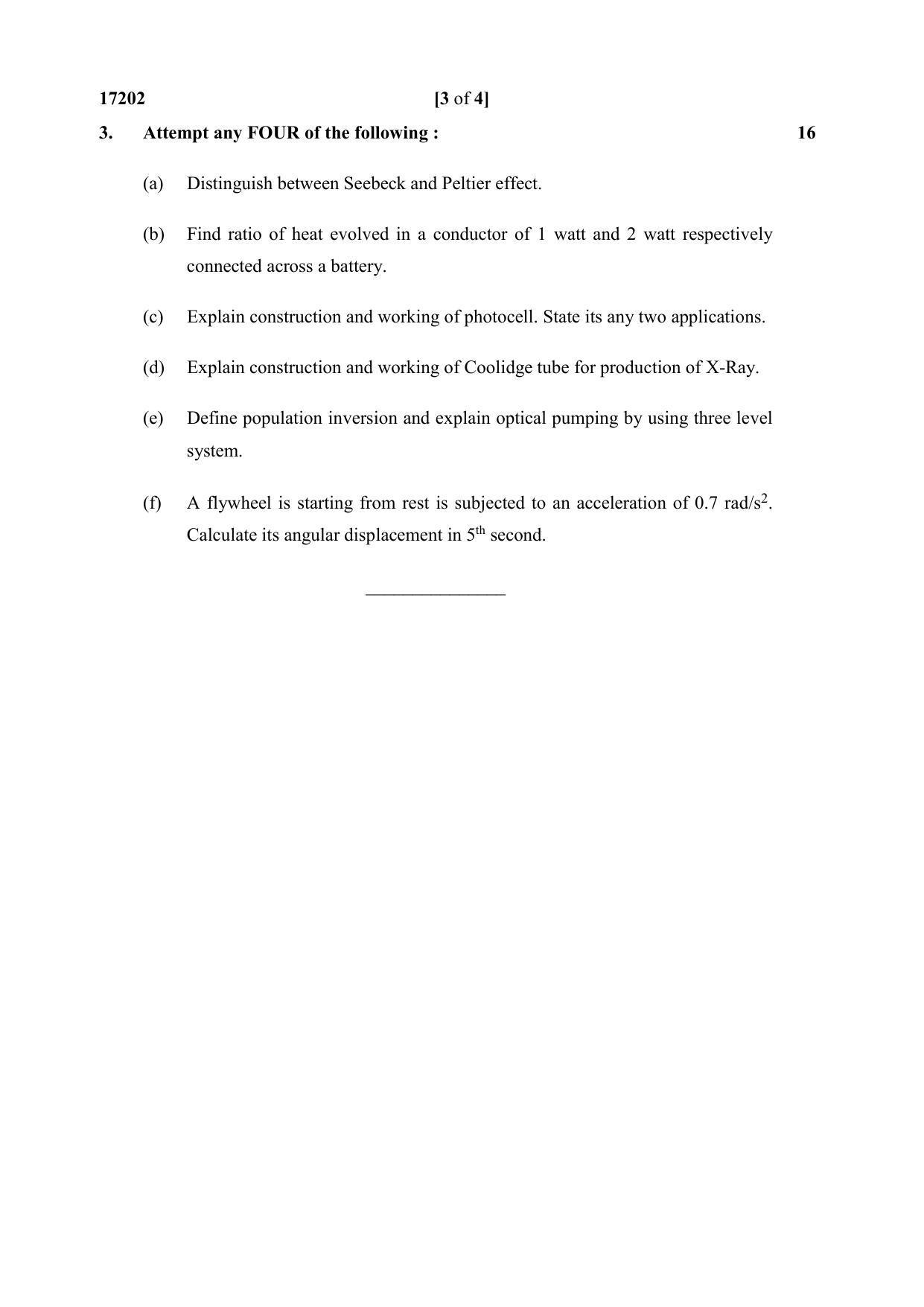 MSBTE Winter Question Paper 2019 - Applied Physics - Page 3
