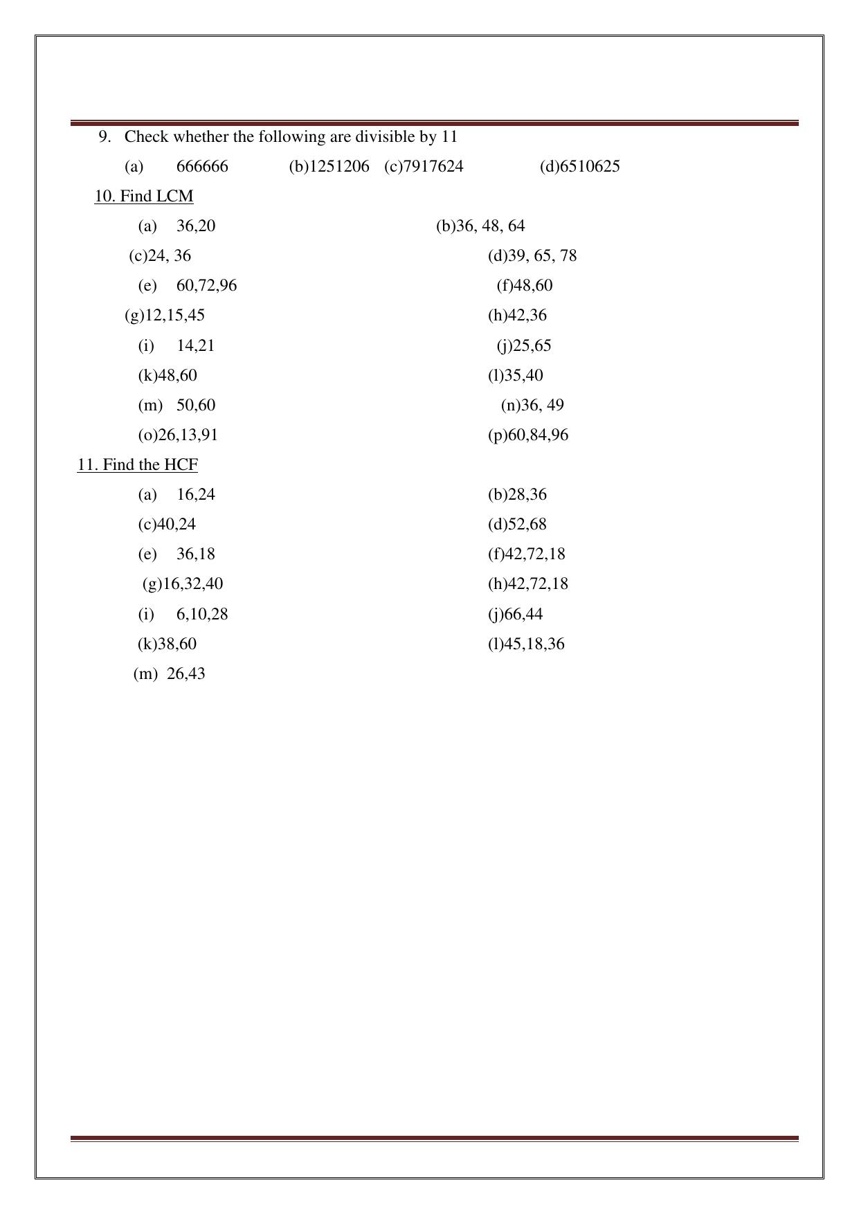 Worksheet for Class 5 Maths Assignment 33 - Page 2