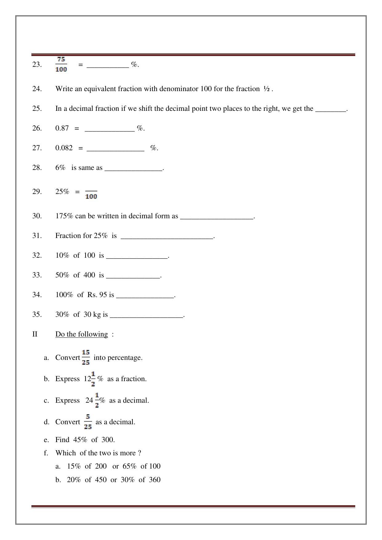 Worksheet for Class 5 Maths Assignment 33 - Page 11