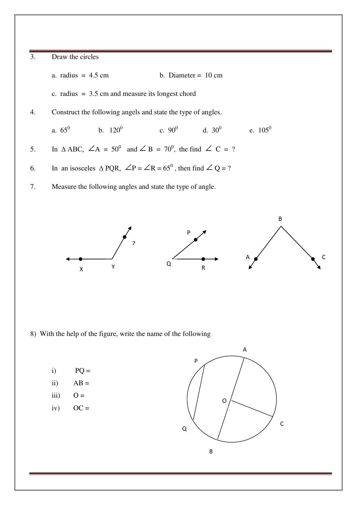 Worksheet for Class 5 Maths Assignment 33 - Page 48