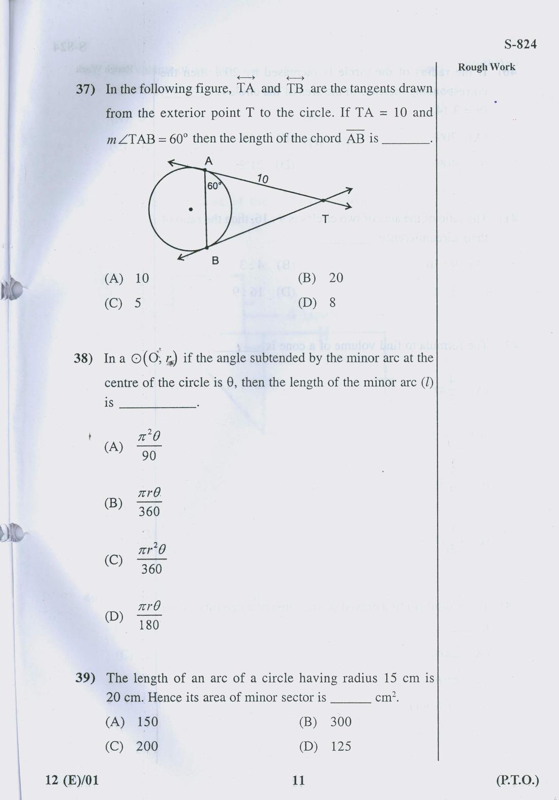 Gujarat Board Class 10th 12 ENGLISH 2019 Question Paper - Page 11